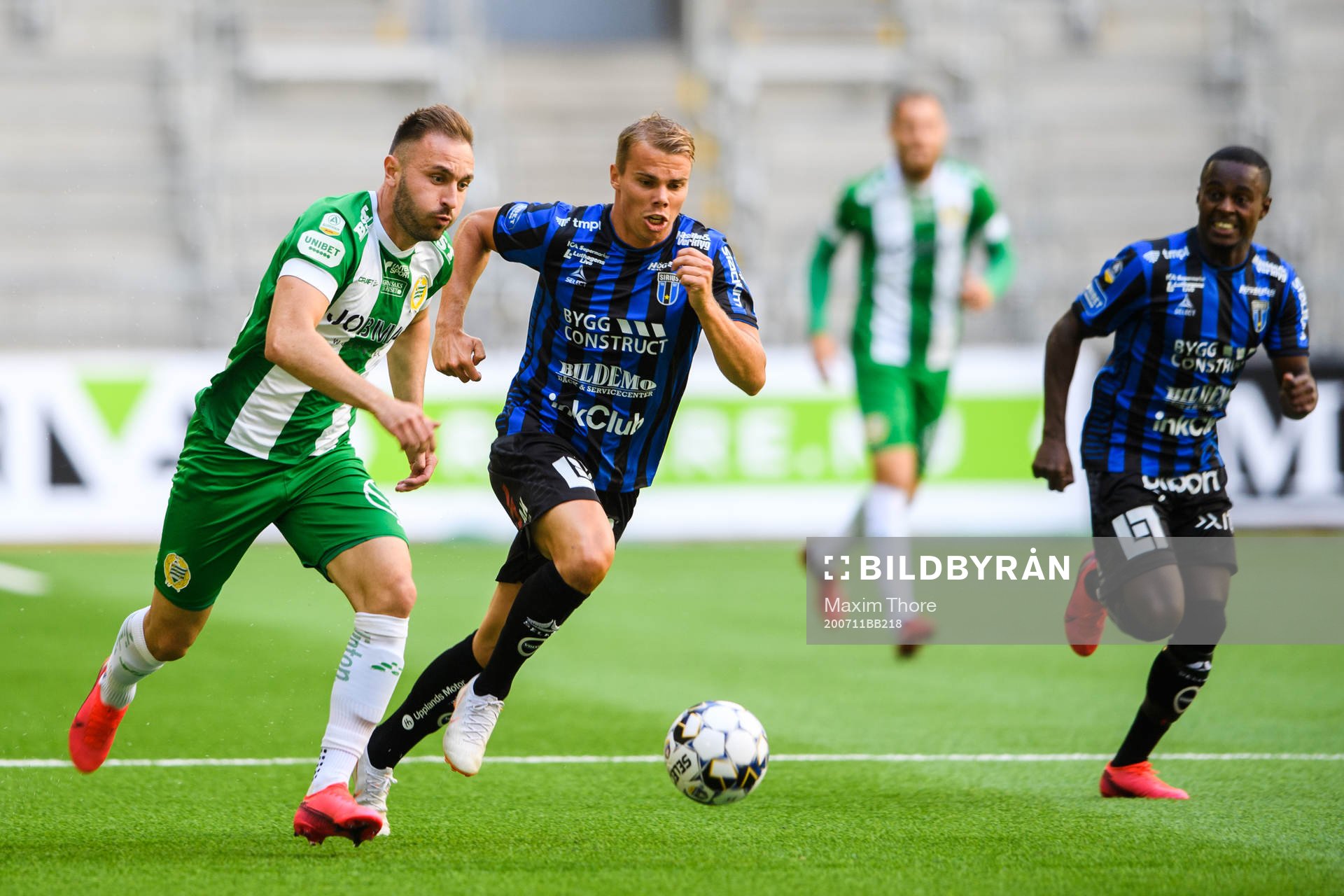 Hammarbys Muamer Tankovic och Sirius Elias Andersson