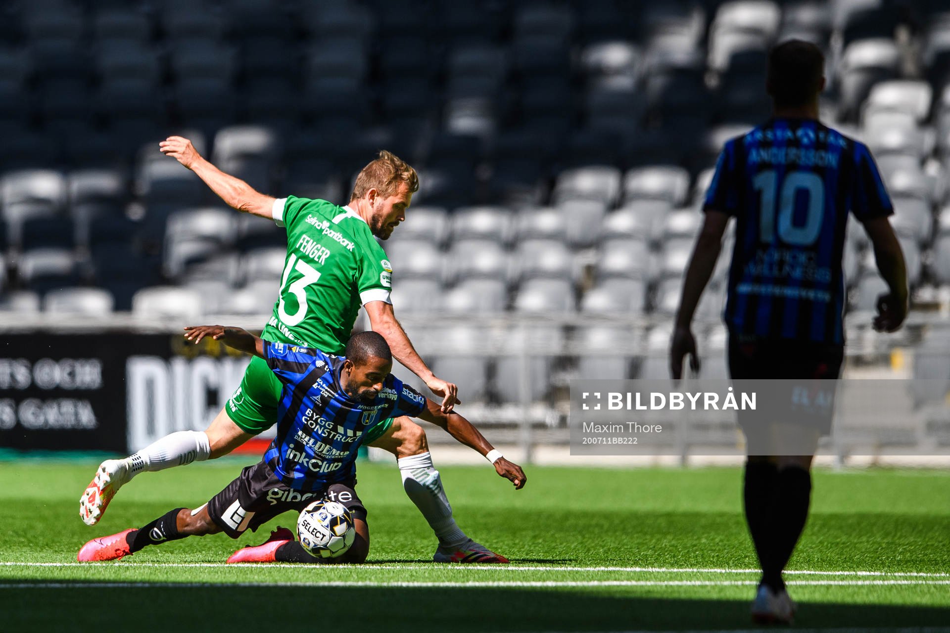 Sirius Mohammed Khalid Saeid och Hammarbys Mads Fenger
