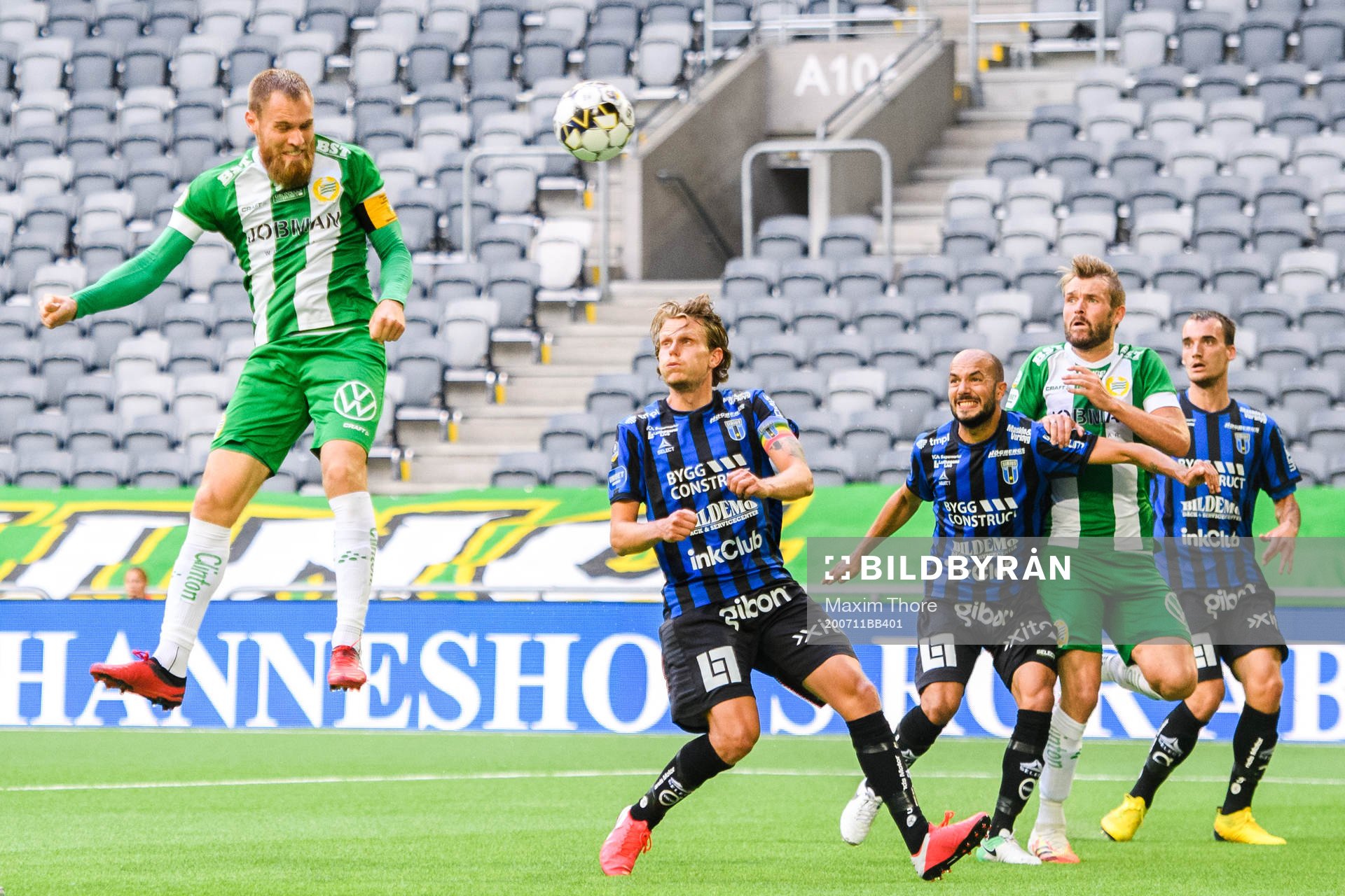 Hammarbys David Fällman med mål som senare blev bortdömt