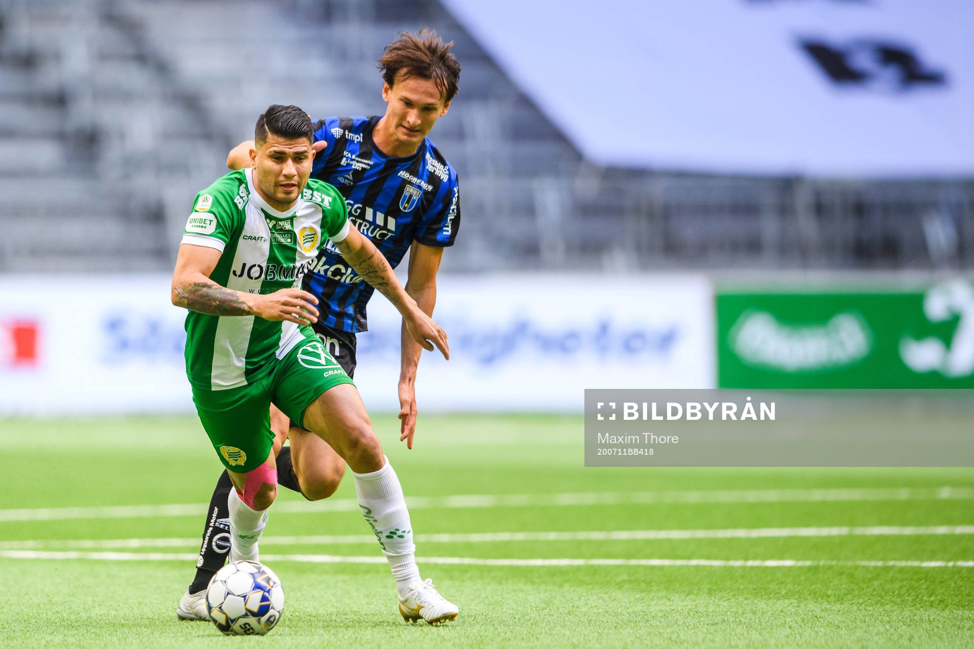 Hammarbys Paulinho och Sirius Hjalmar Ekdal