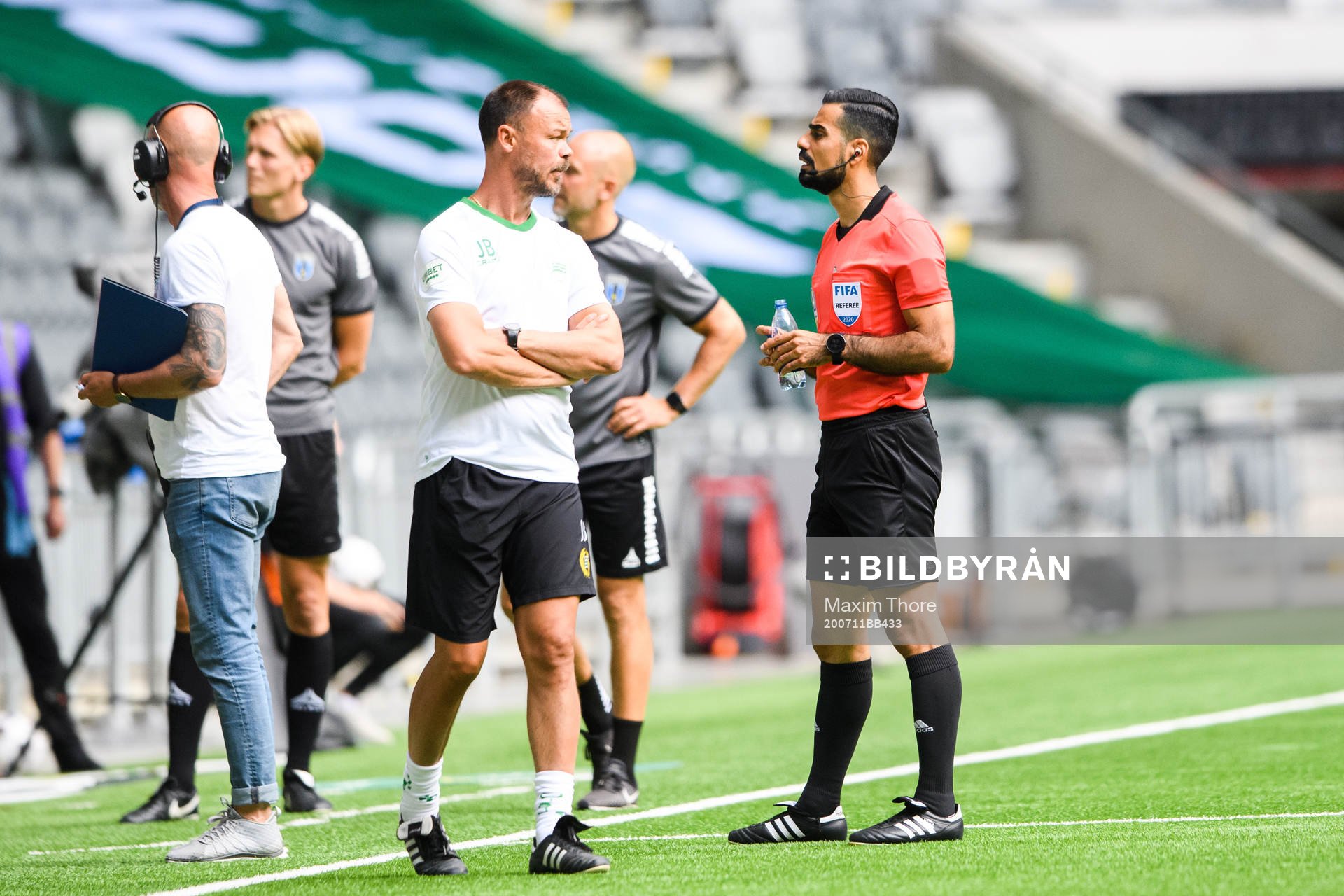 Hammarbys assisterande tränare Joachim Björklund och