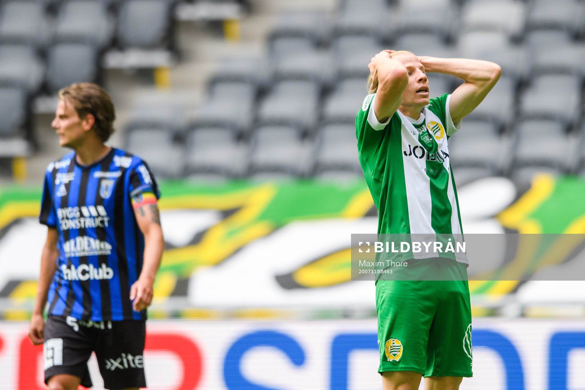 Hammarbys Gustav Ludwigson deppar