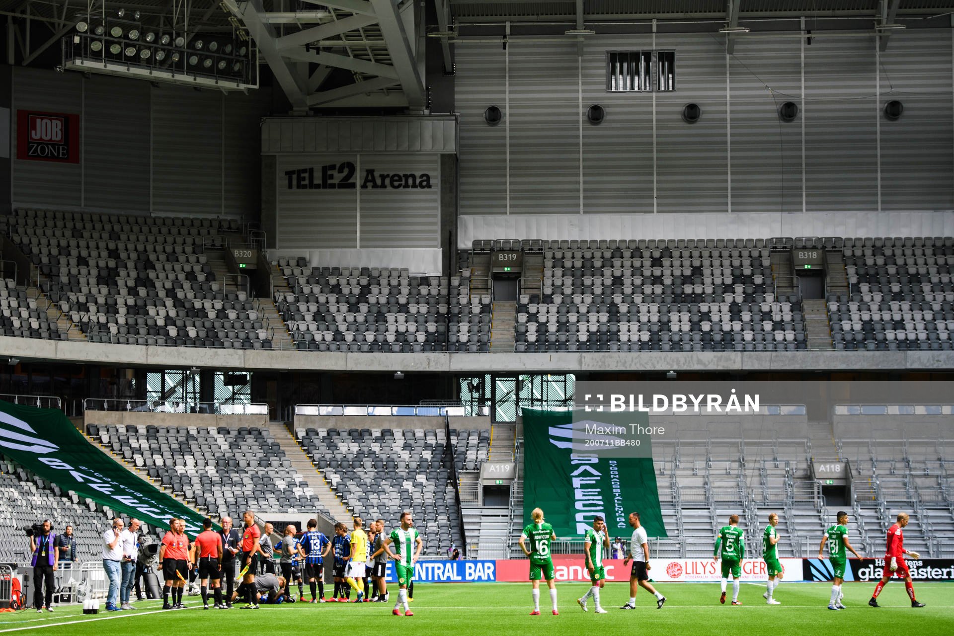 Sirius och Hammarbys spelare samlade