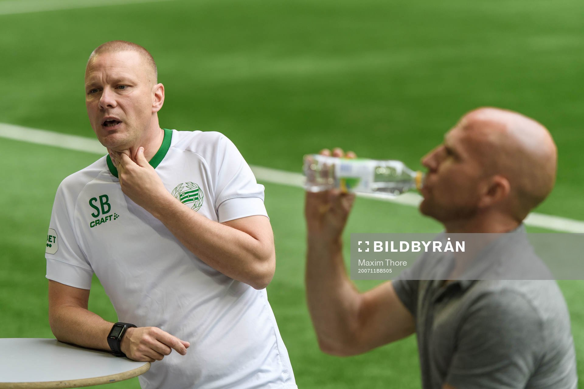 Hammarbys tränare Stefan Billborn och Sirius tränare