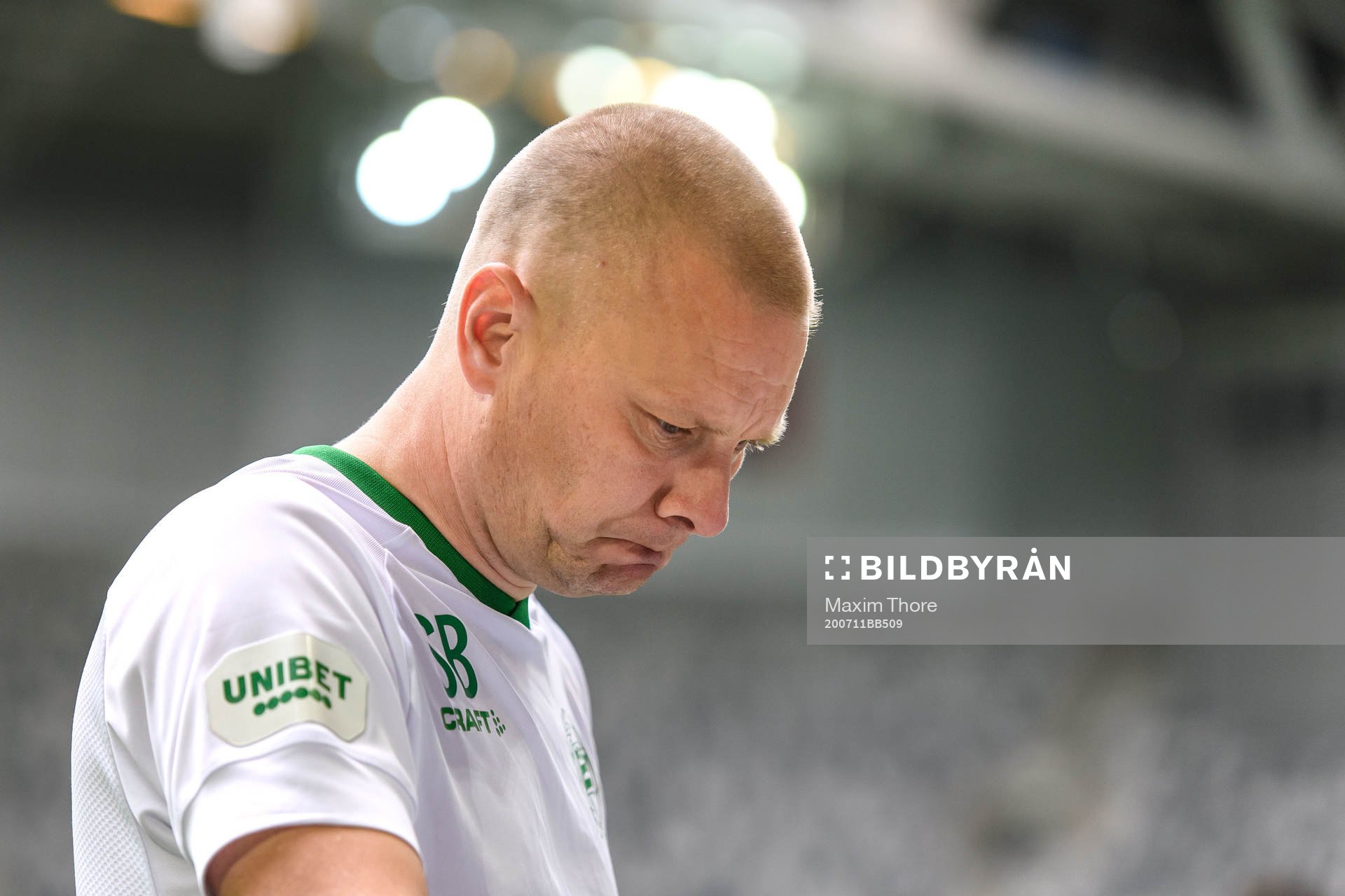 Hammarbys tränare Stefan Billborn deppar