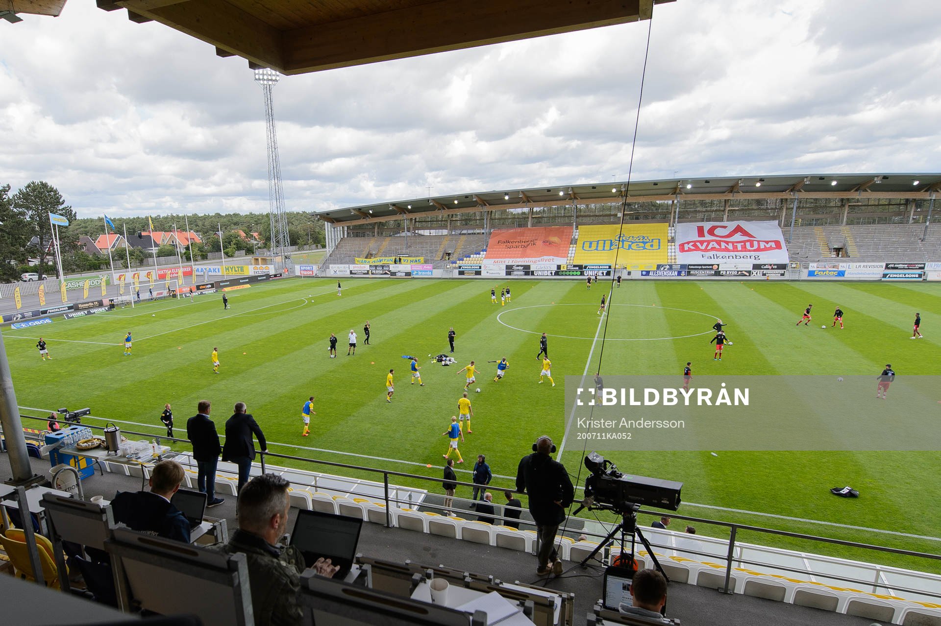 Falcon Alkoholfri Arena före fotbollsmatchen i Allsvenskan