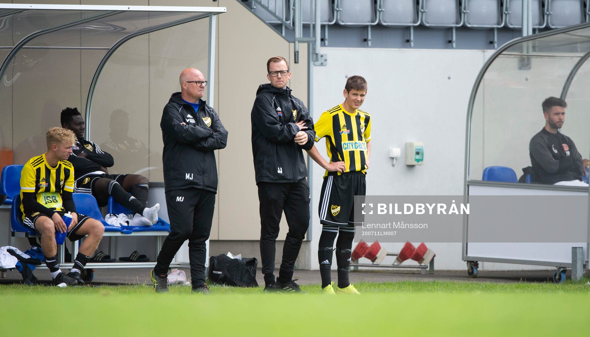 i träningsmatchen mellan IFK Hässleholm och Hittarp i