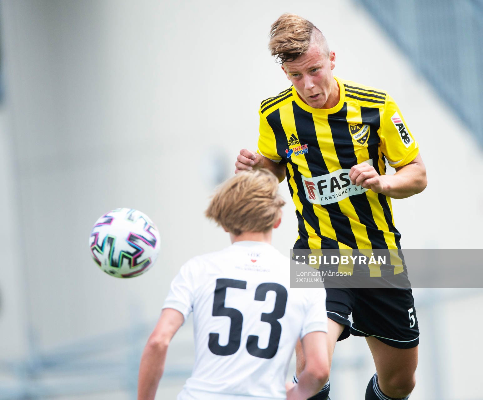 IFK Hässleholms Isak Olsson i träningsmatchen mellan IFK