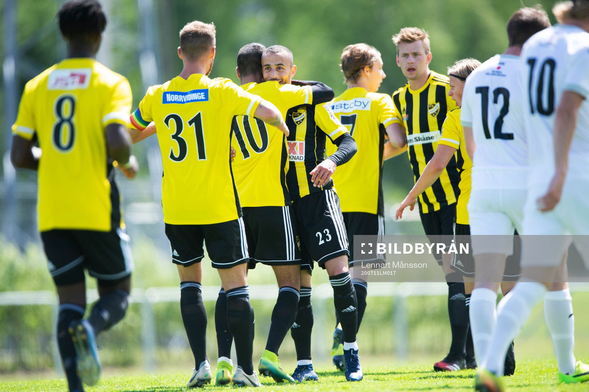 1  i träningsmatchen mellan IFK Hässleholm och Hittarp i