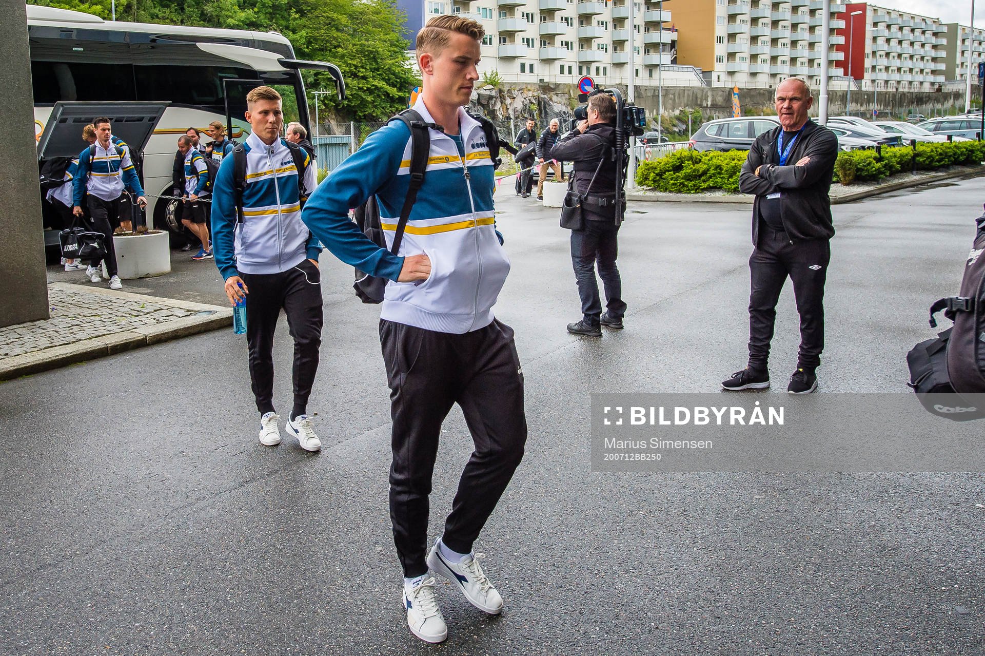 Marius Christopher Høibråten of Bodø/Glimt arrives
