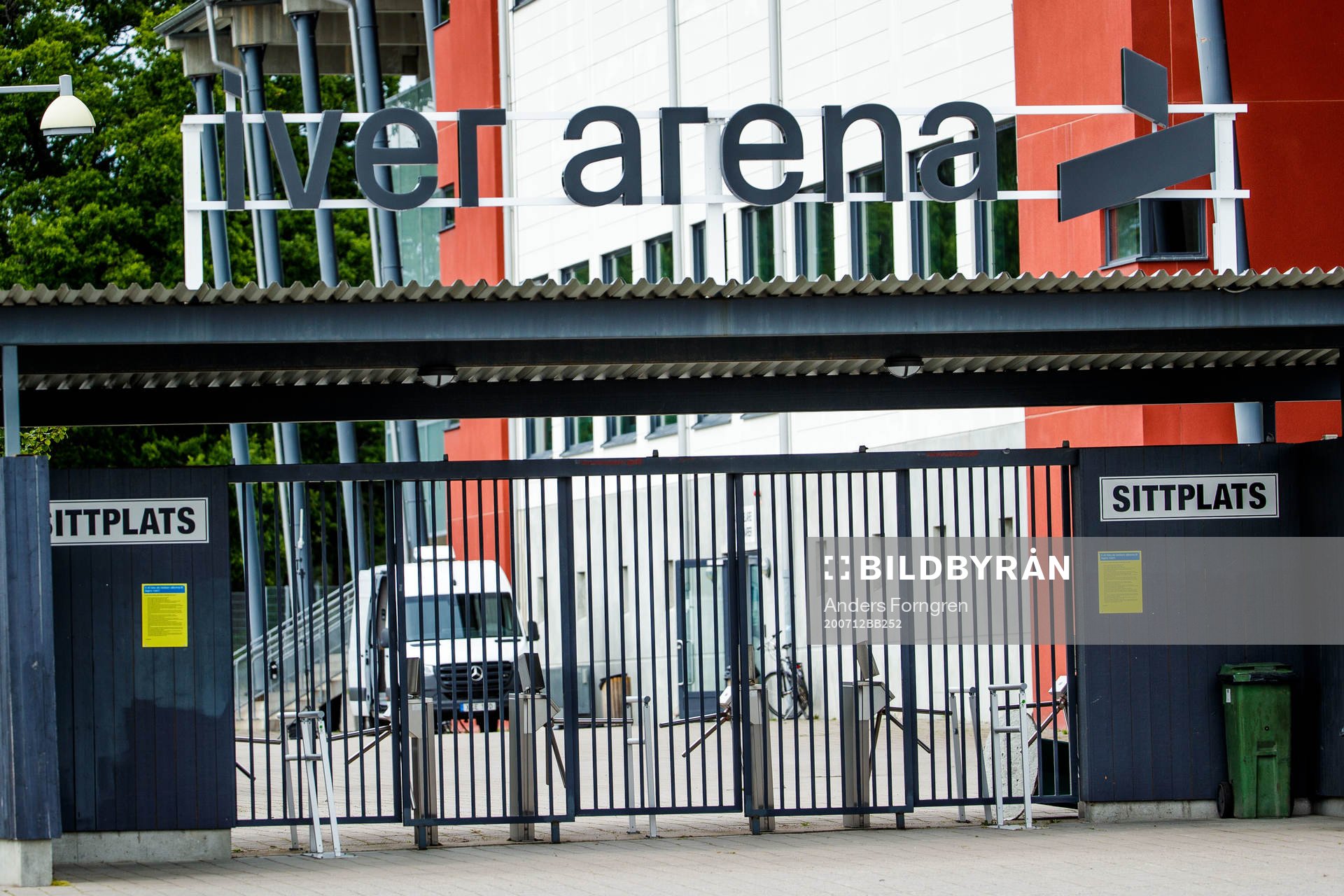 Iver Arena innan fotbollsmatchen i Superettan  mellan