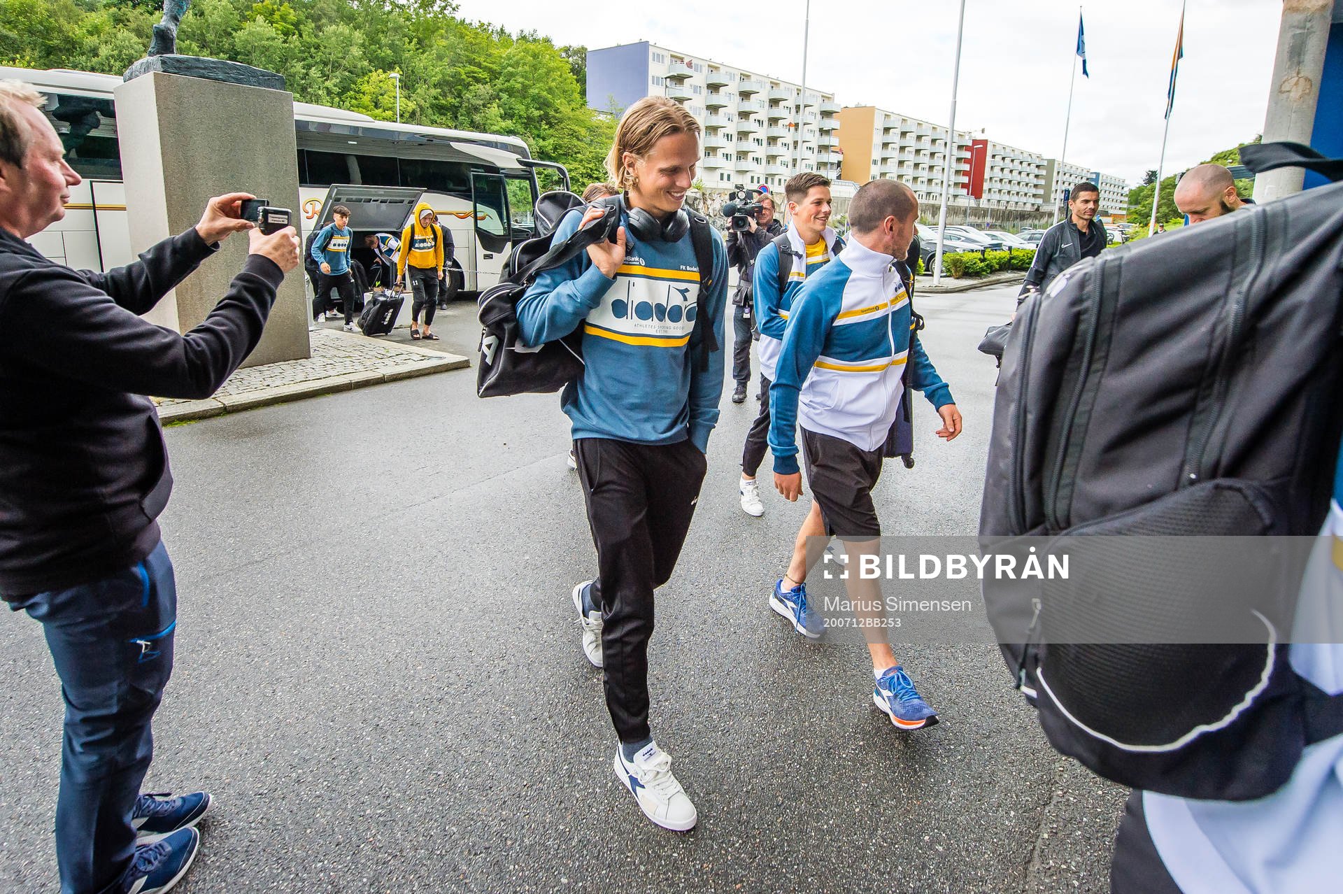 Ulrik Saltnes of Bodø/Glimt arrives