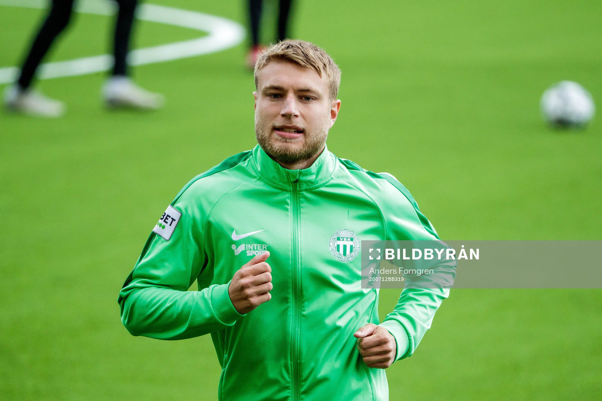 Västerås Michael Jahn innan fotbollsmatchen i Superettan