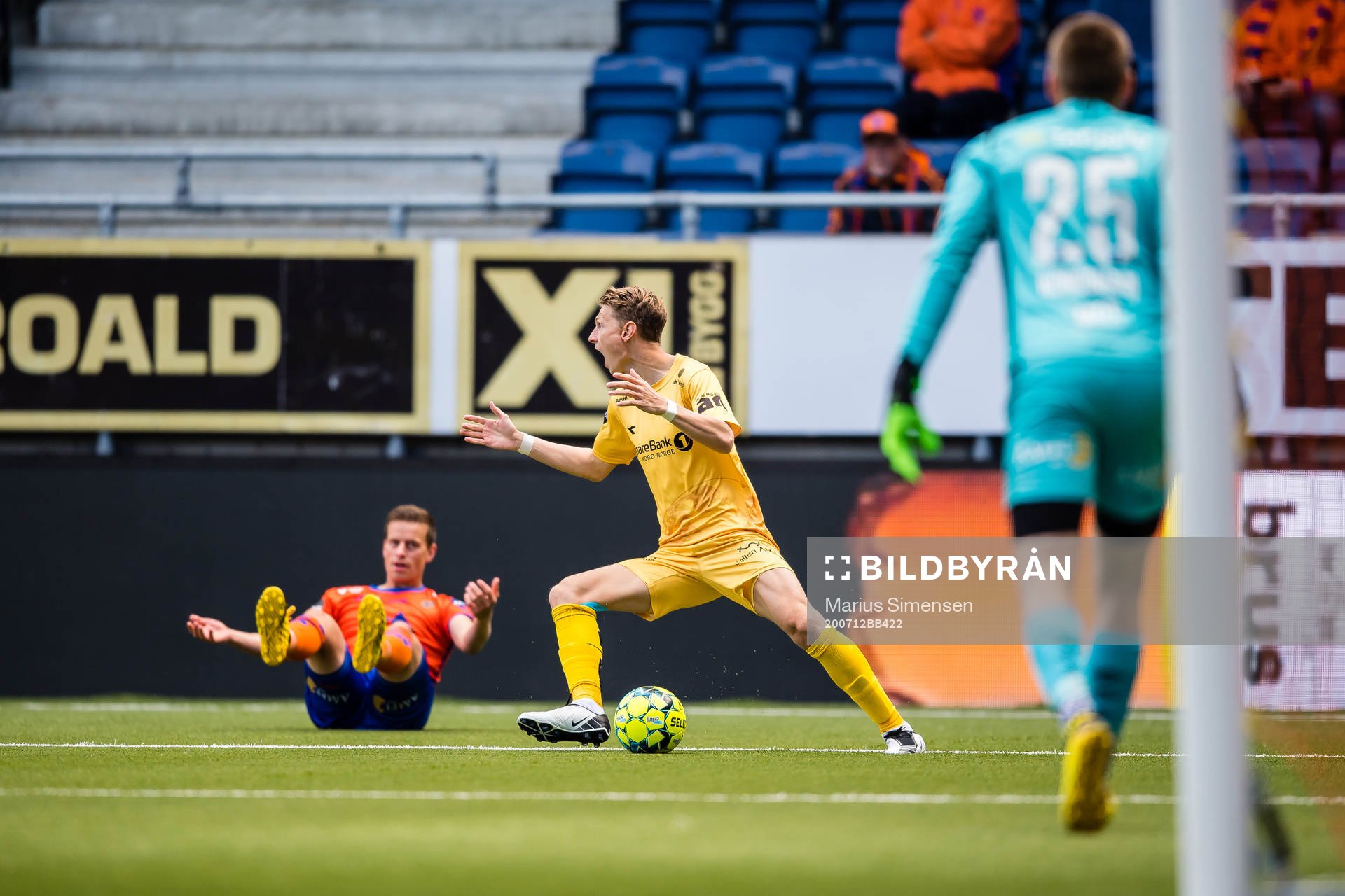 Kasper Aalund Junker of Bodø/Glimt reacts