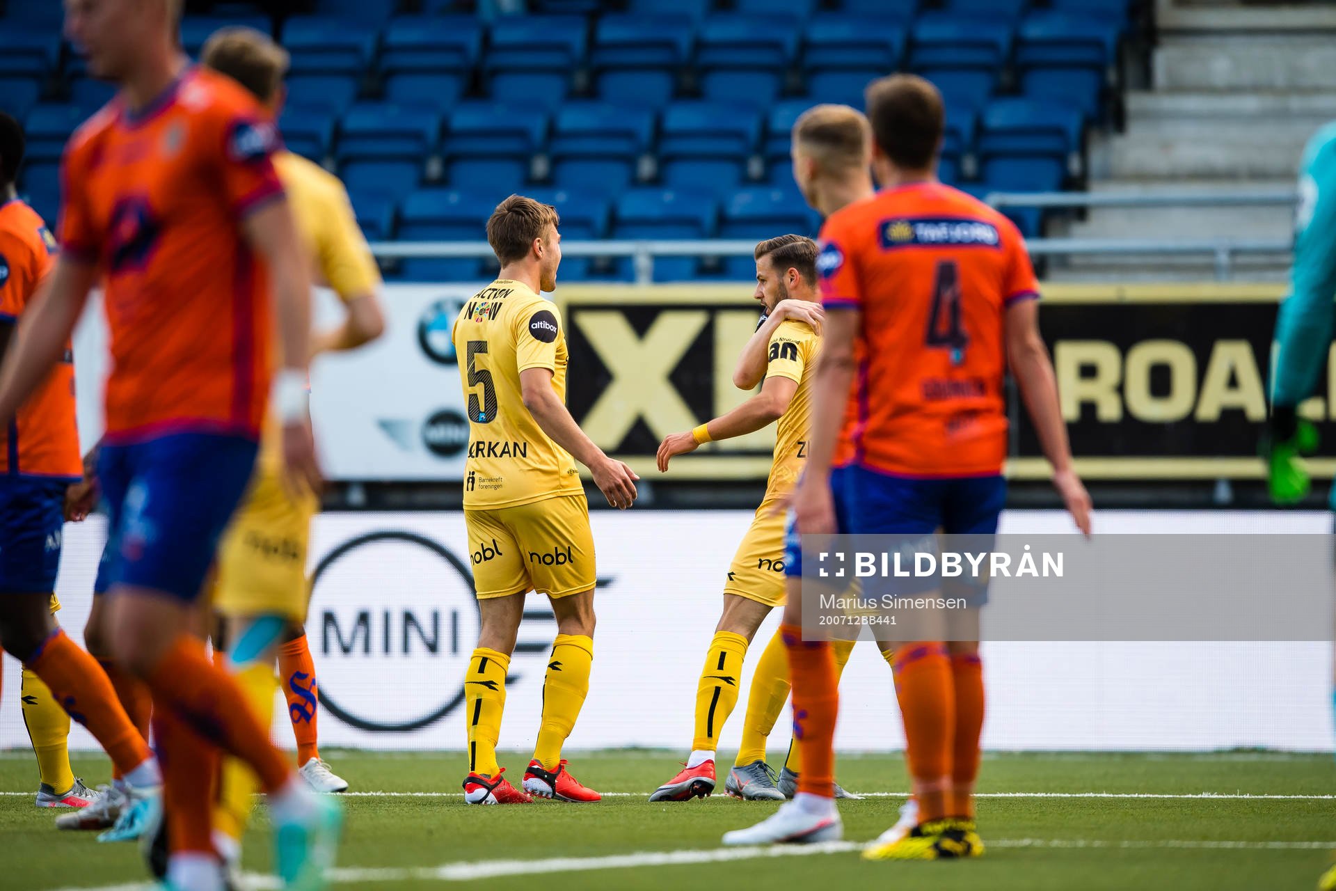 Philip Aksel Frigast Zinckernagel of Bodø/Glimt celebrates