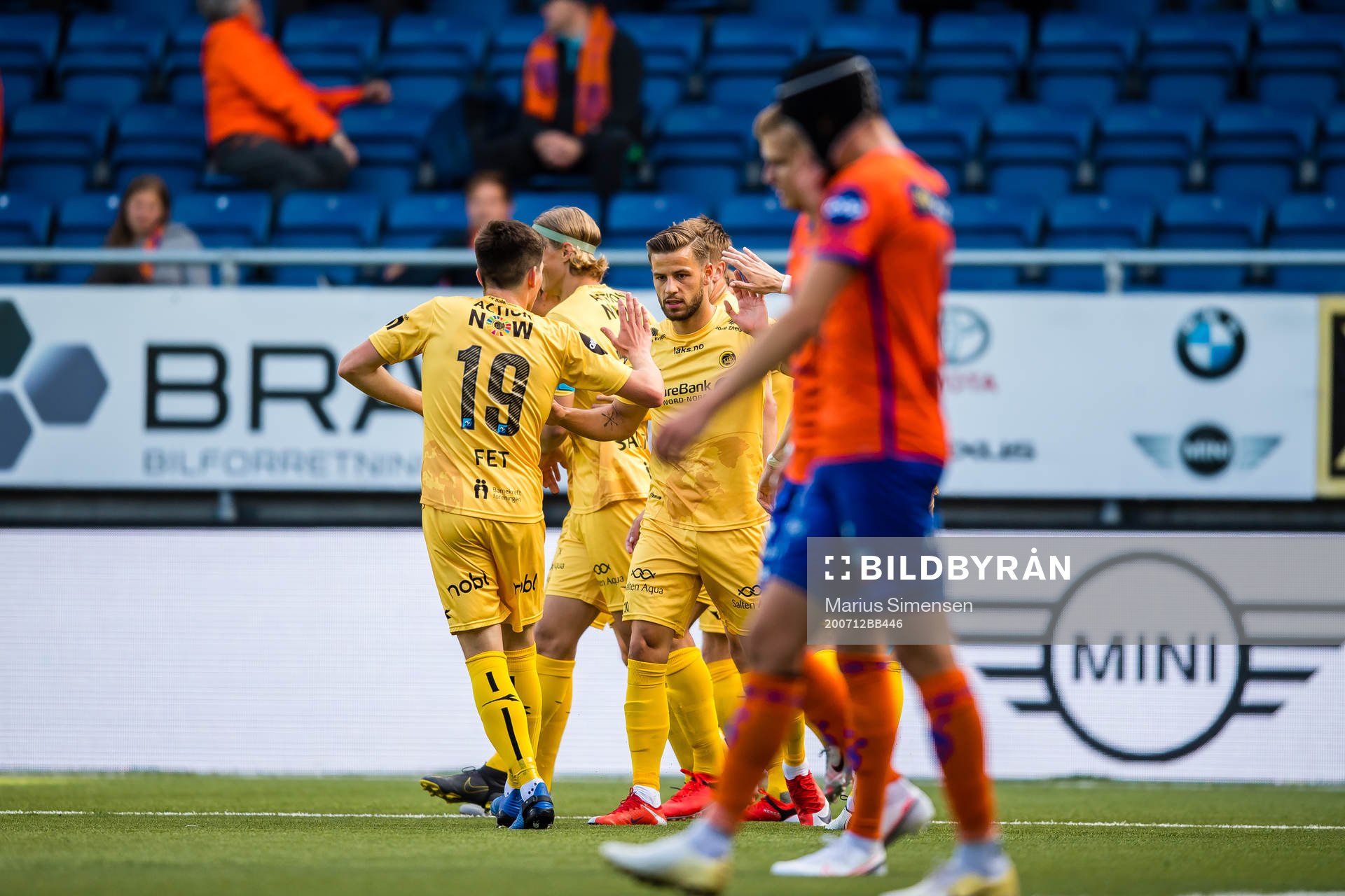 Philip Aksel Frigast Zinckernagel of Bodø/Glimt celebrates