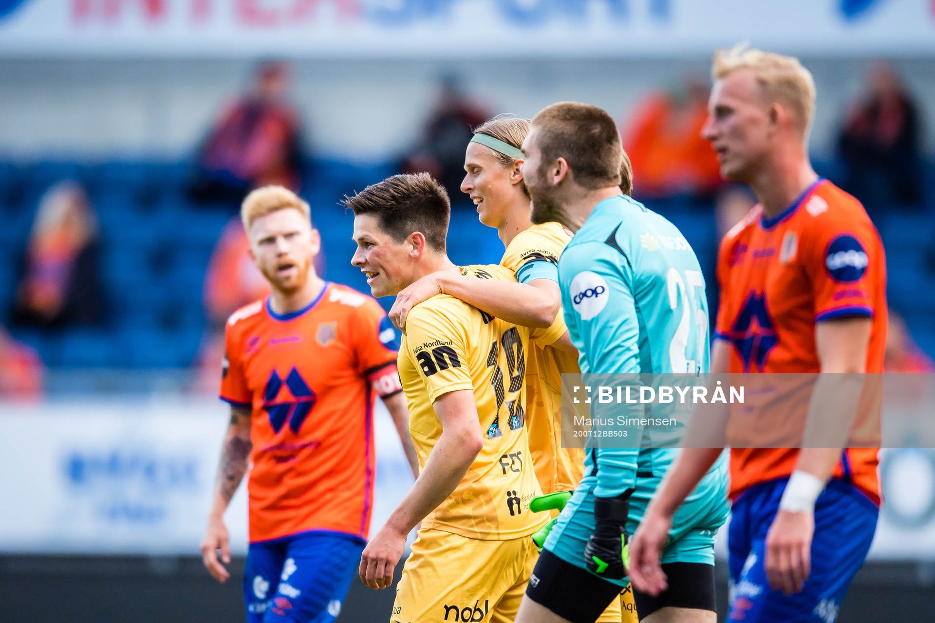 Sondre Brunstad Fet of Bodø/Glimt celebrates