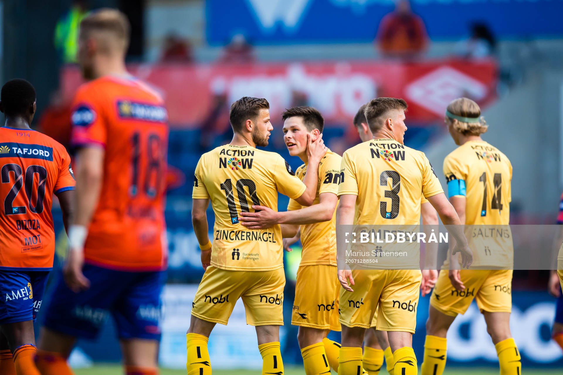 Sondre Brunstad Fet of Bodø/Glimt celebrates