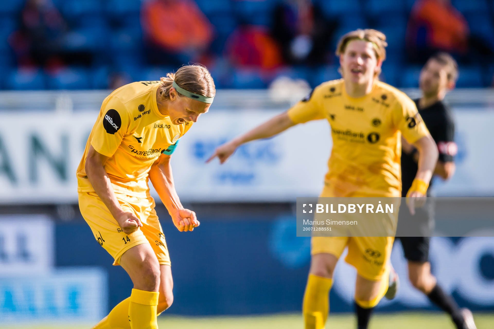 Ulrik Saltnes of Bodø/Glimt celebrates