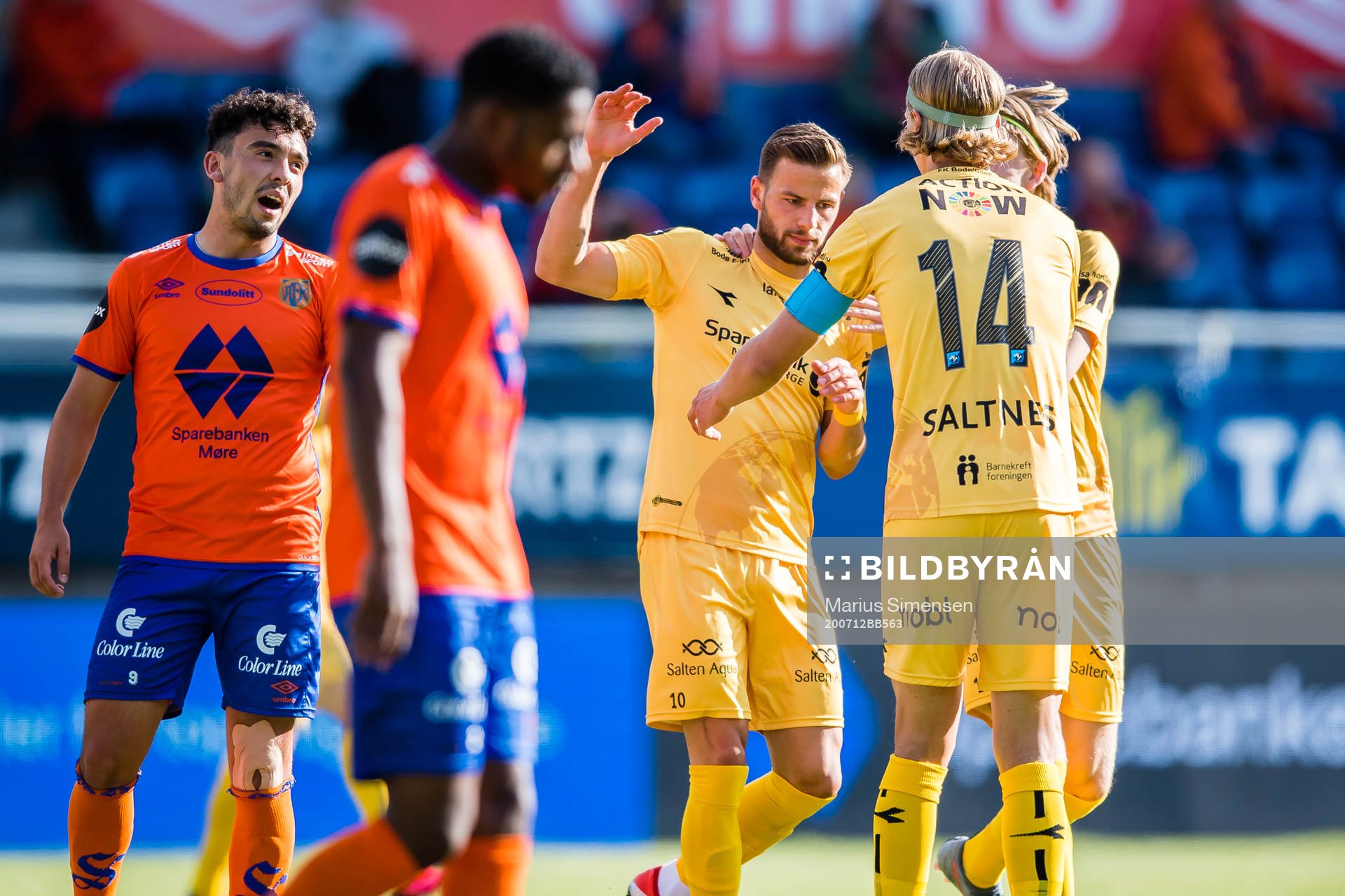 Philip Aksel Frigast Zinckernagel of Bodø/Glimt celebrates
