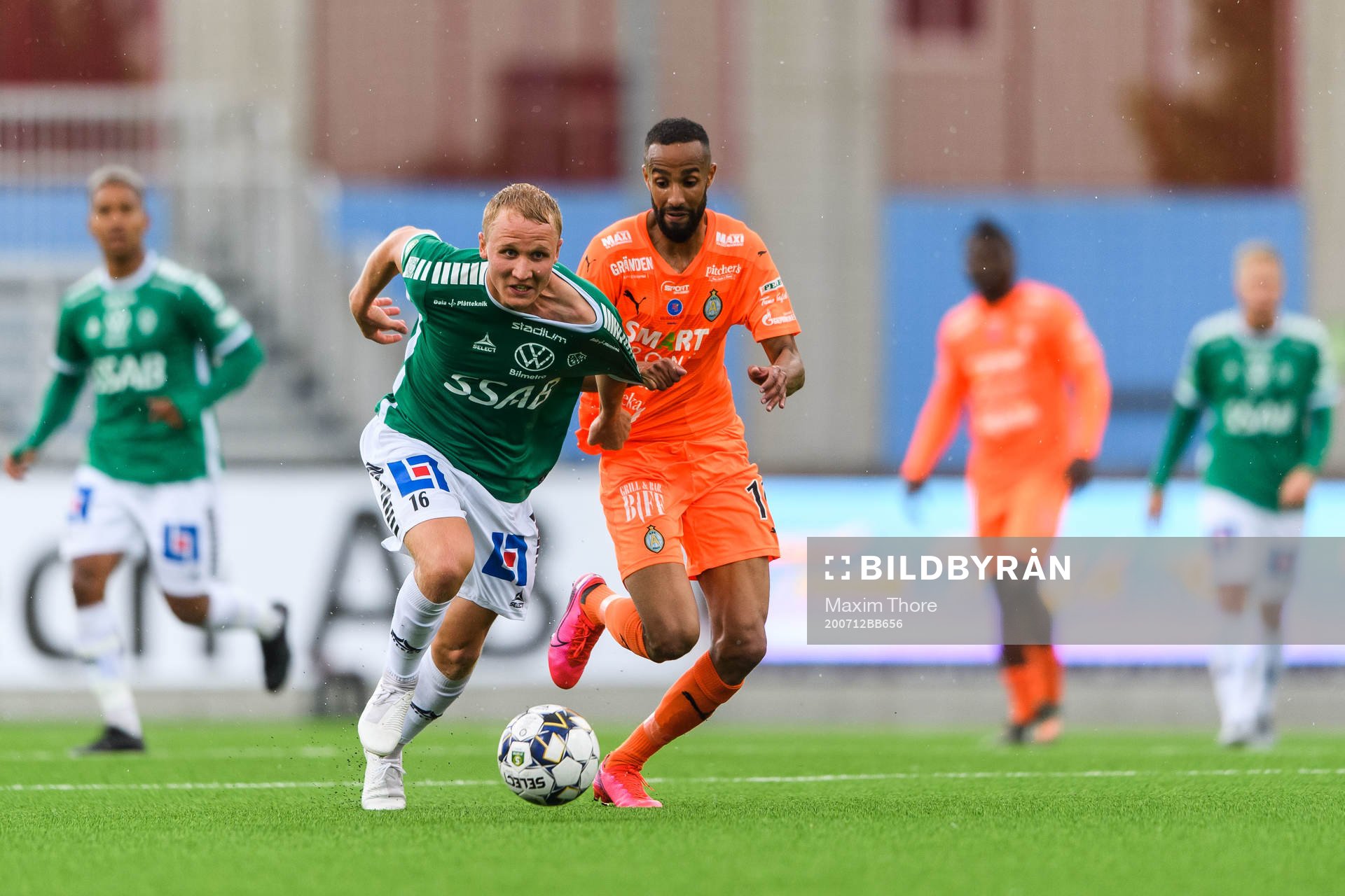 Brages André Kamp och AFC Eskilstunas Ferid Ali
