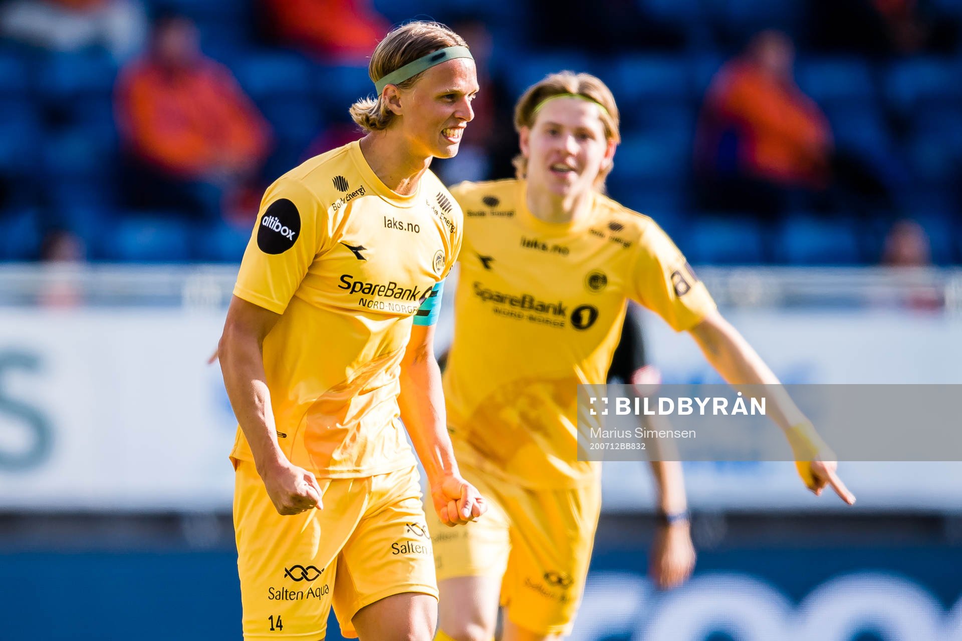 Ulrik Saltnes of Bodø/Glimt celebrates