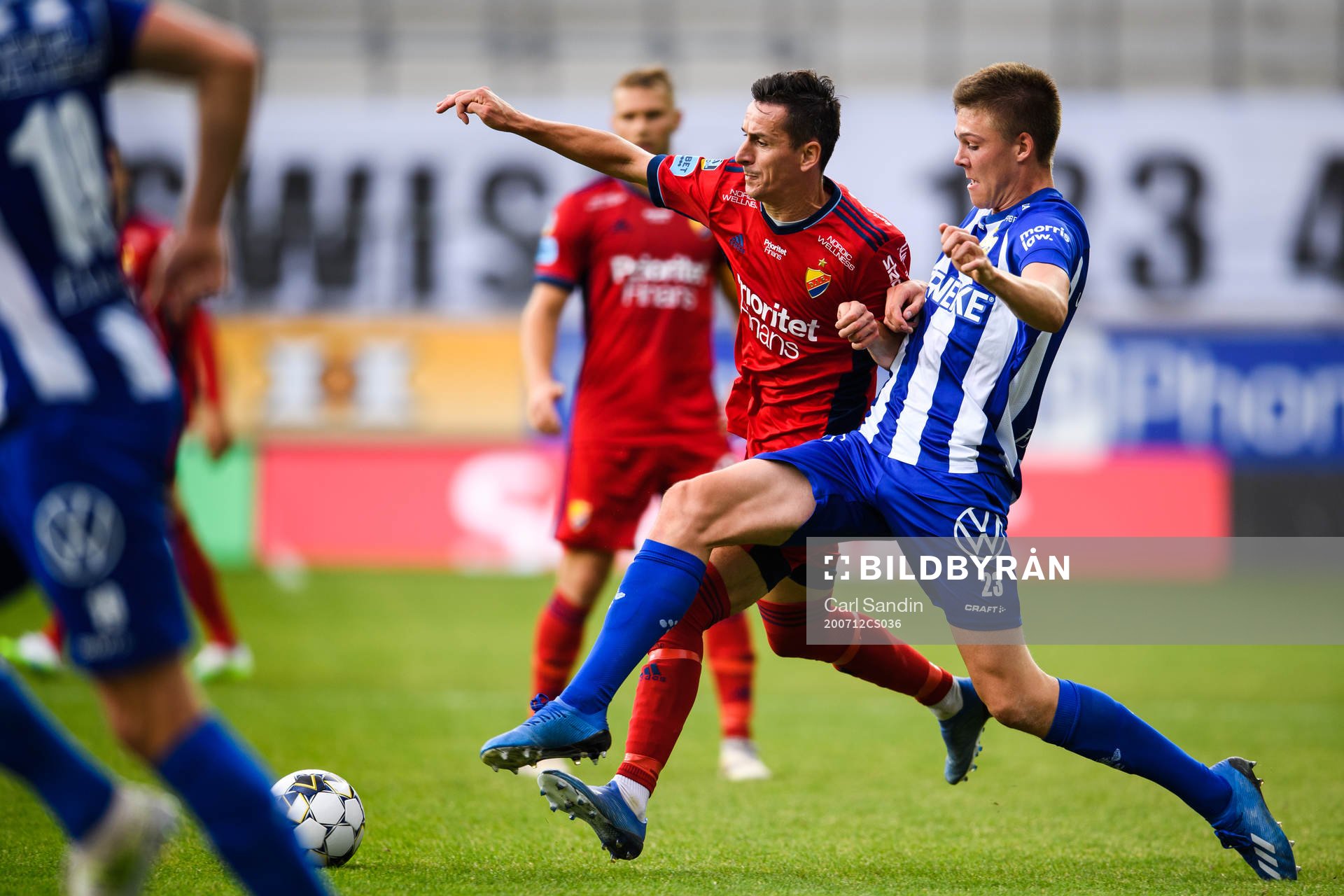 Djurgårdens Haris Radetinac och IFK Göteborgs Emil Holm