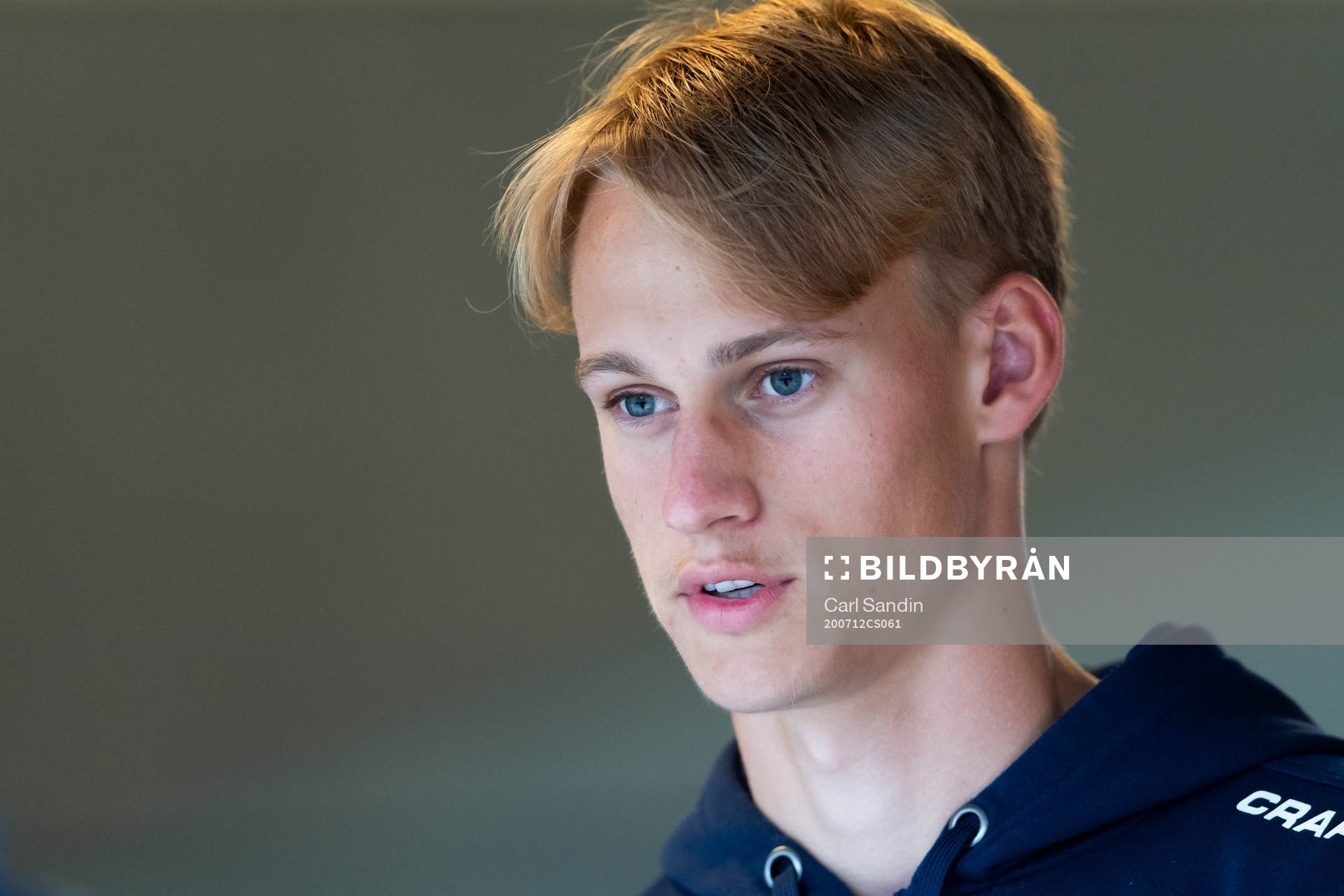 IFK Göteborgs Oscar Vilhelmsson blir intervjuad
