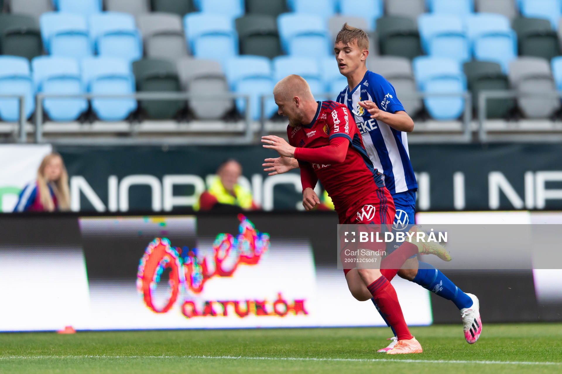 Djurgårdens Kalle Holmberg och IFK Göteborgs Jesper
