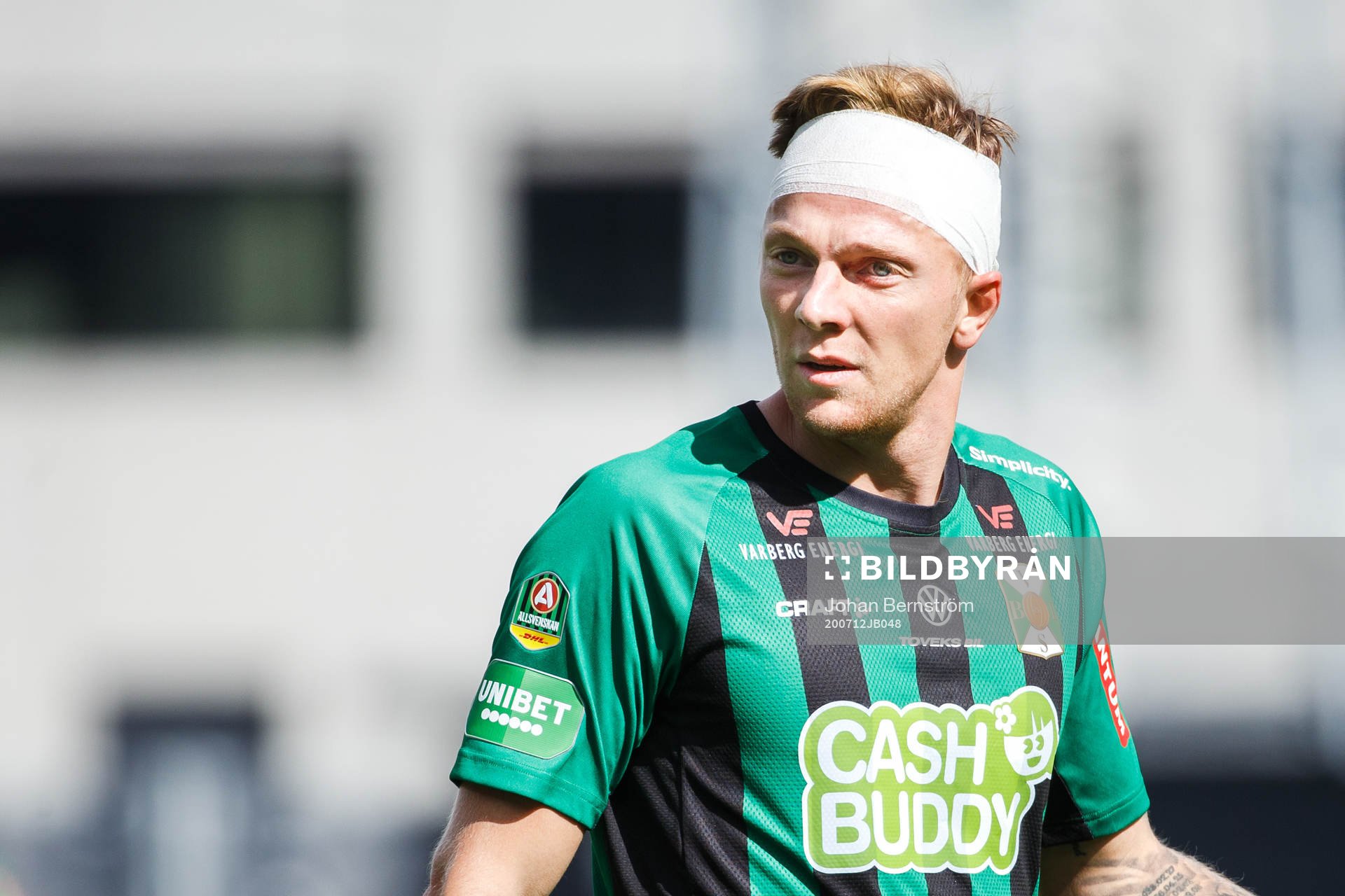 Varbergs Jesper Modig med bandage