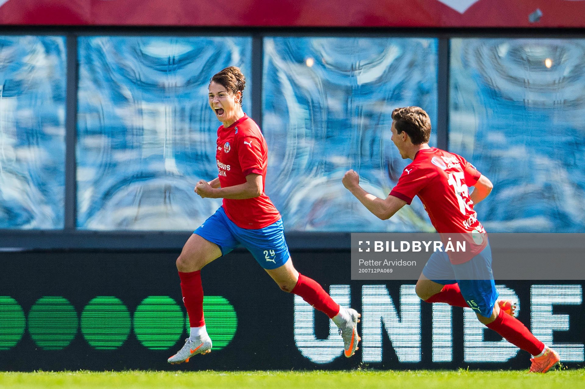 Helsingborgs Alex Timossi Andersson jublar