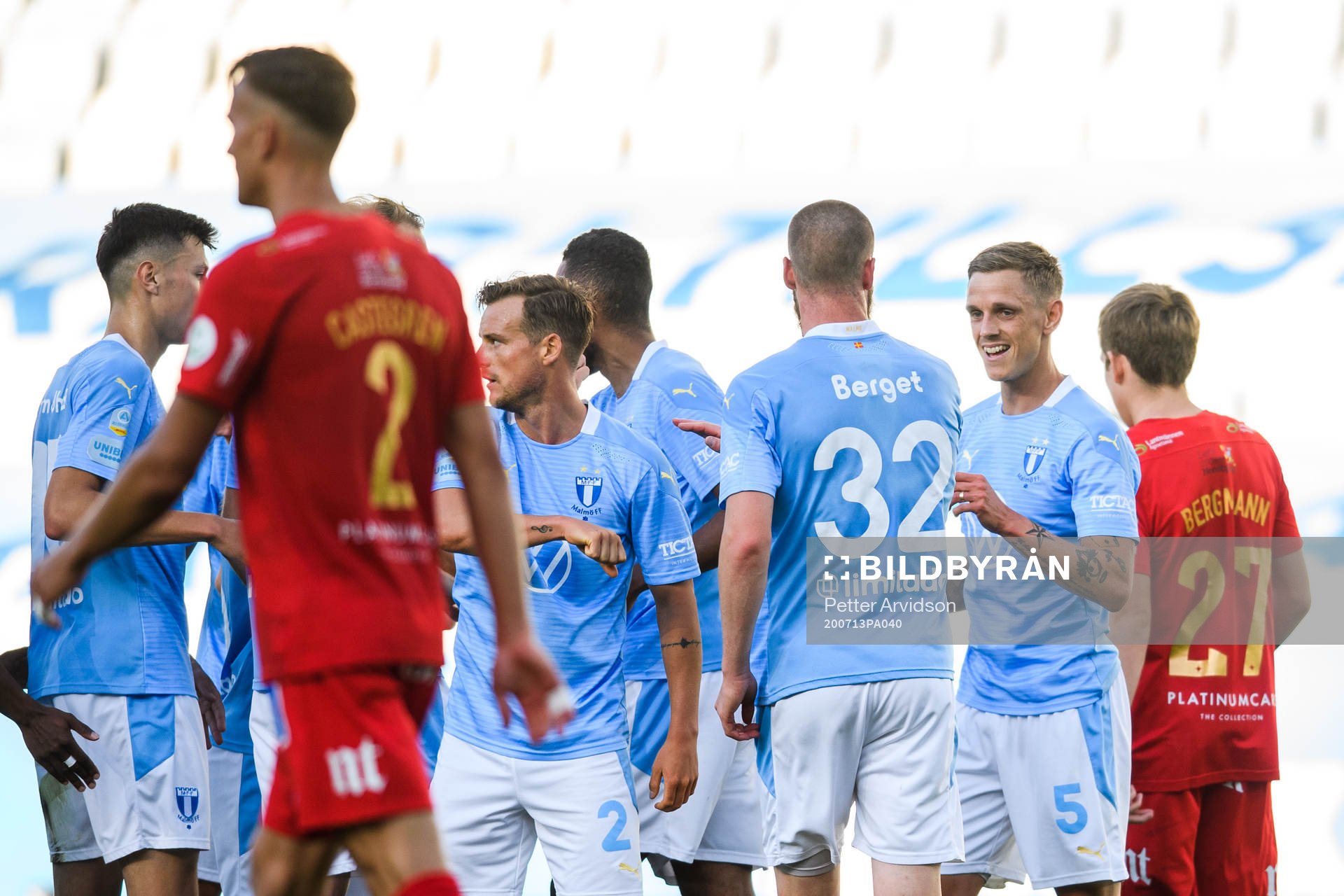 Malmö FFs Sören Rieks och Jo Inge Berget jublar