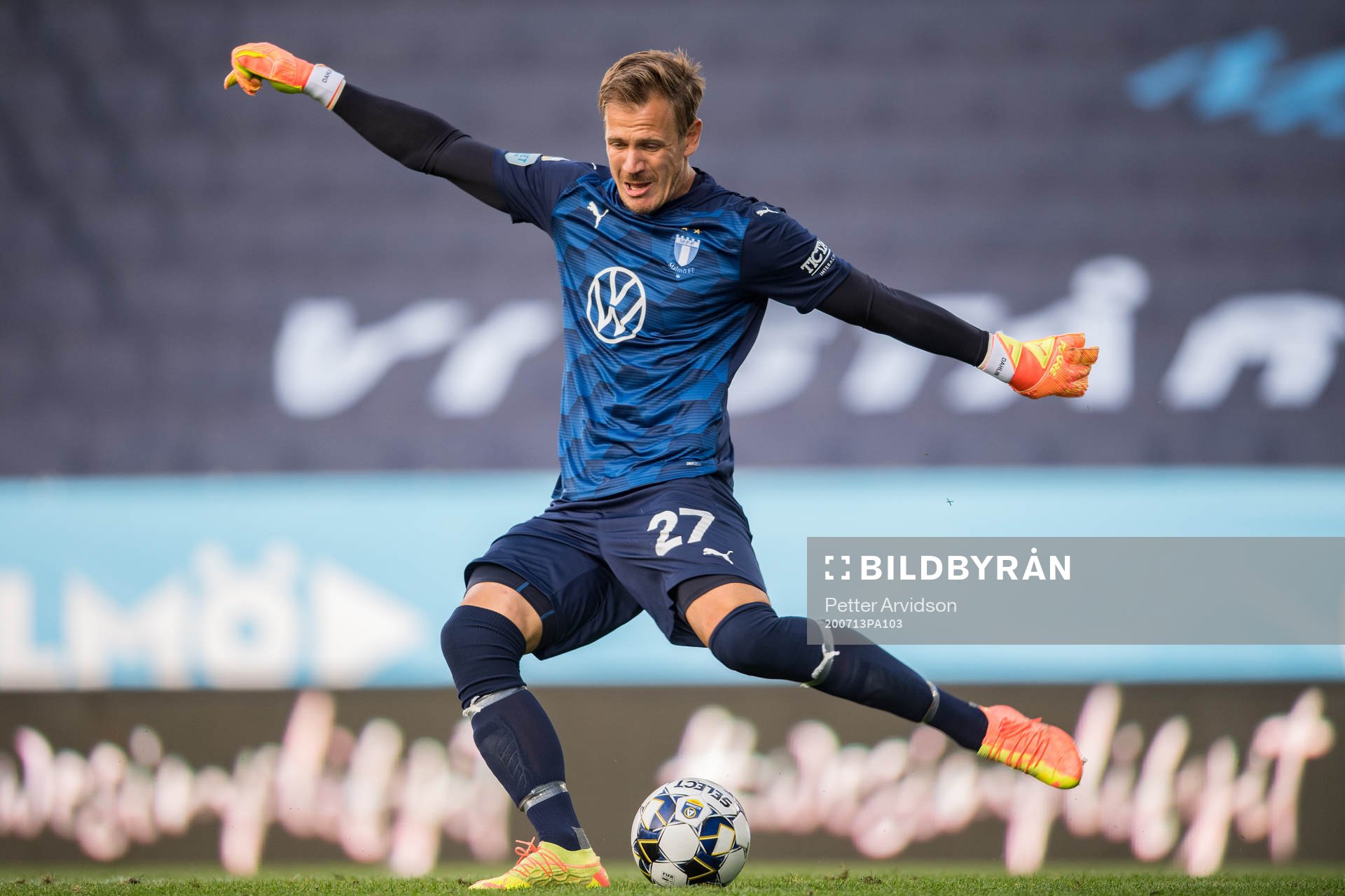 Malmö FFs målvakt Johan Dahlin