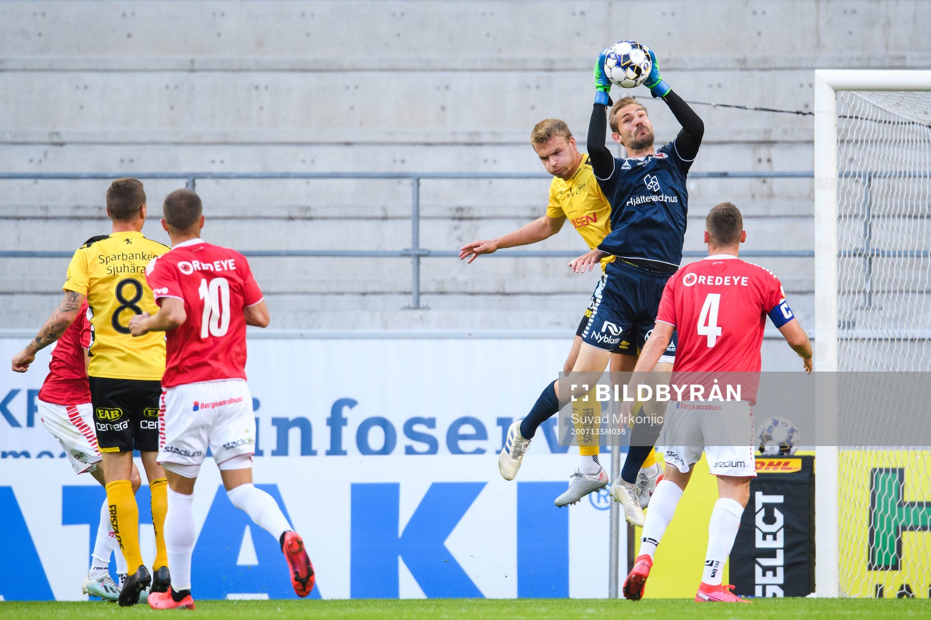 Kalmars målvakt Lucas Hägg Johansson och Elfsborgs Gustav