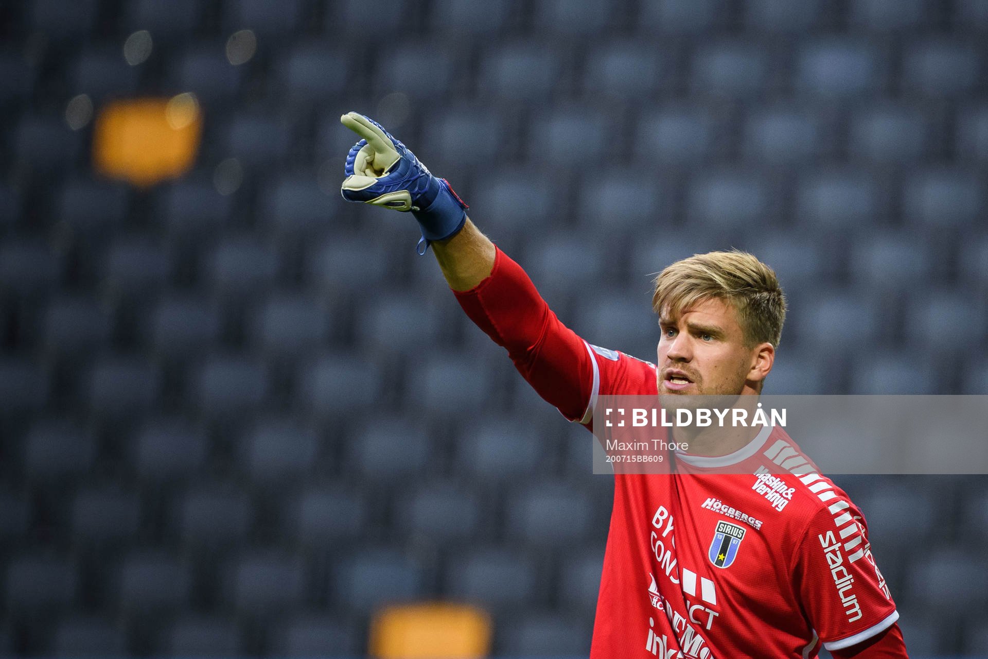 Sirius målvakt Lukas Jonsson