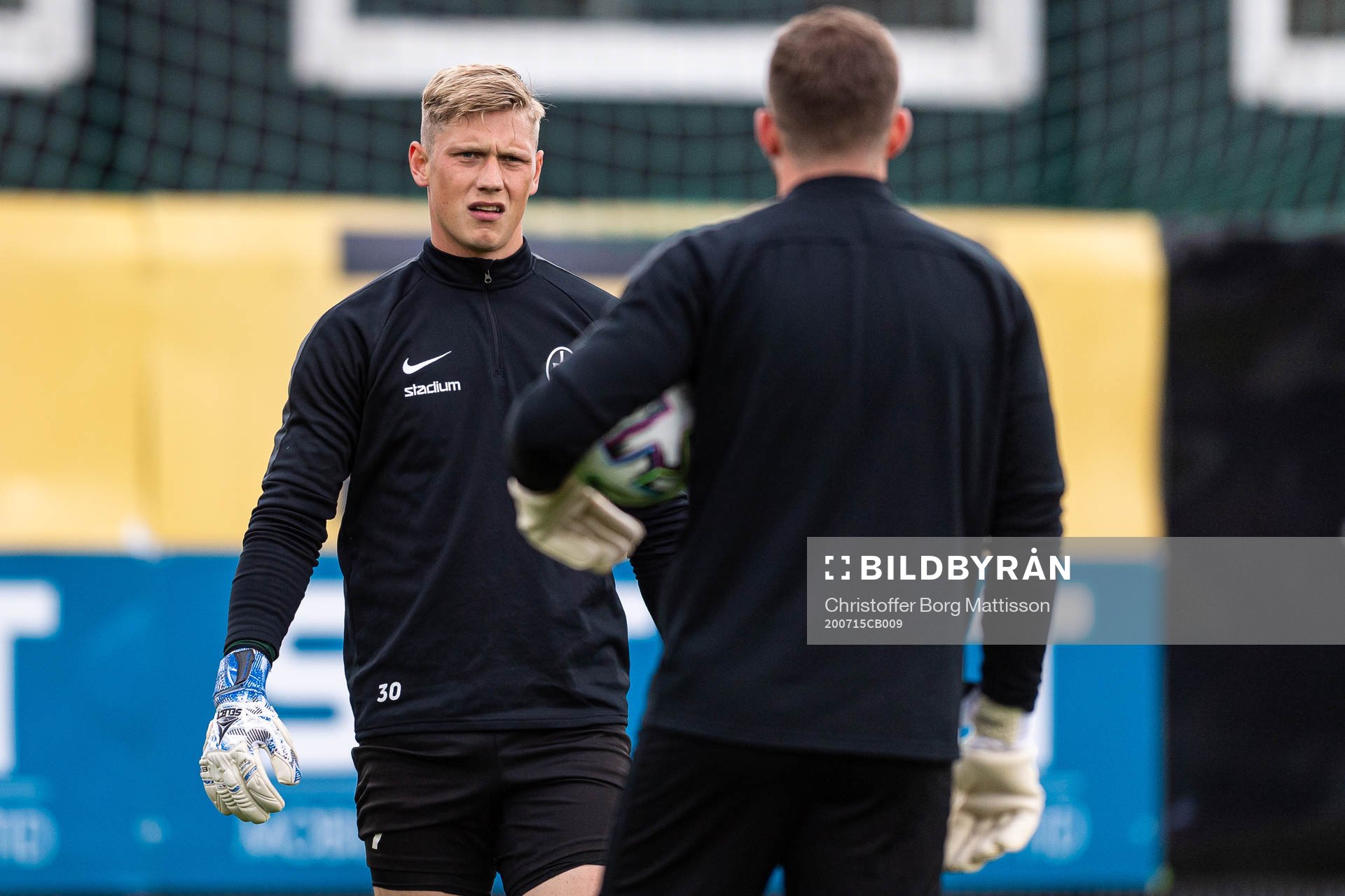 Landskronas målvakter Philip Mårtensson och Carl Lindell