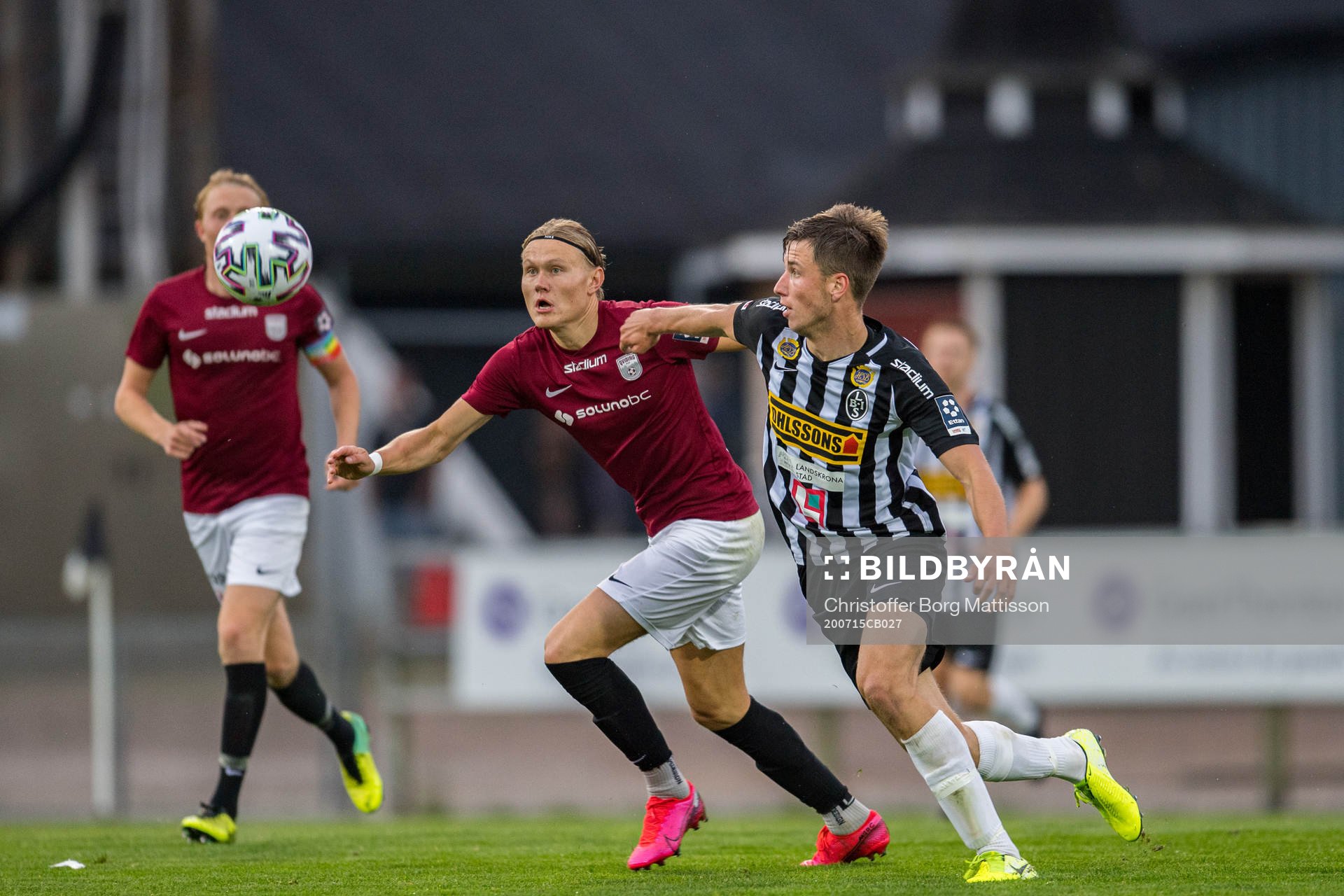 Qvidings Isac Spanedal och Landskronas Filip Olsson