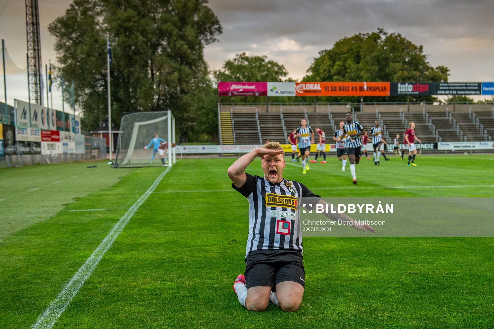 Landskronas Niklas Nielsen jublar
