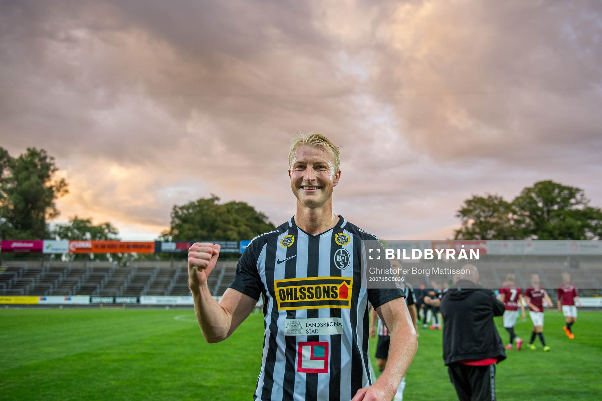 Landskronas Viktor Wihlstrand jublar
