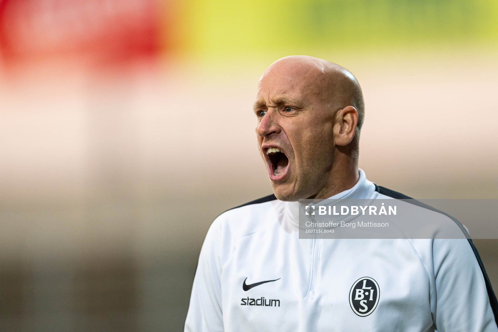 Landskronas tränare Billy Magnusson jublar