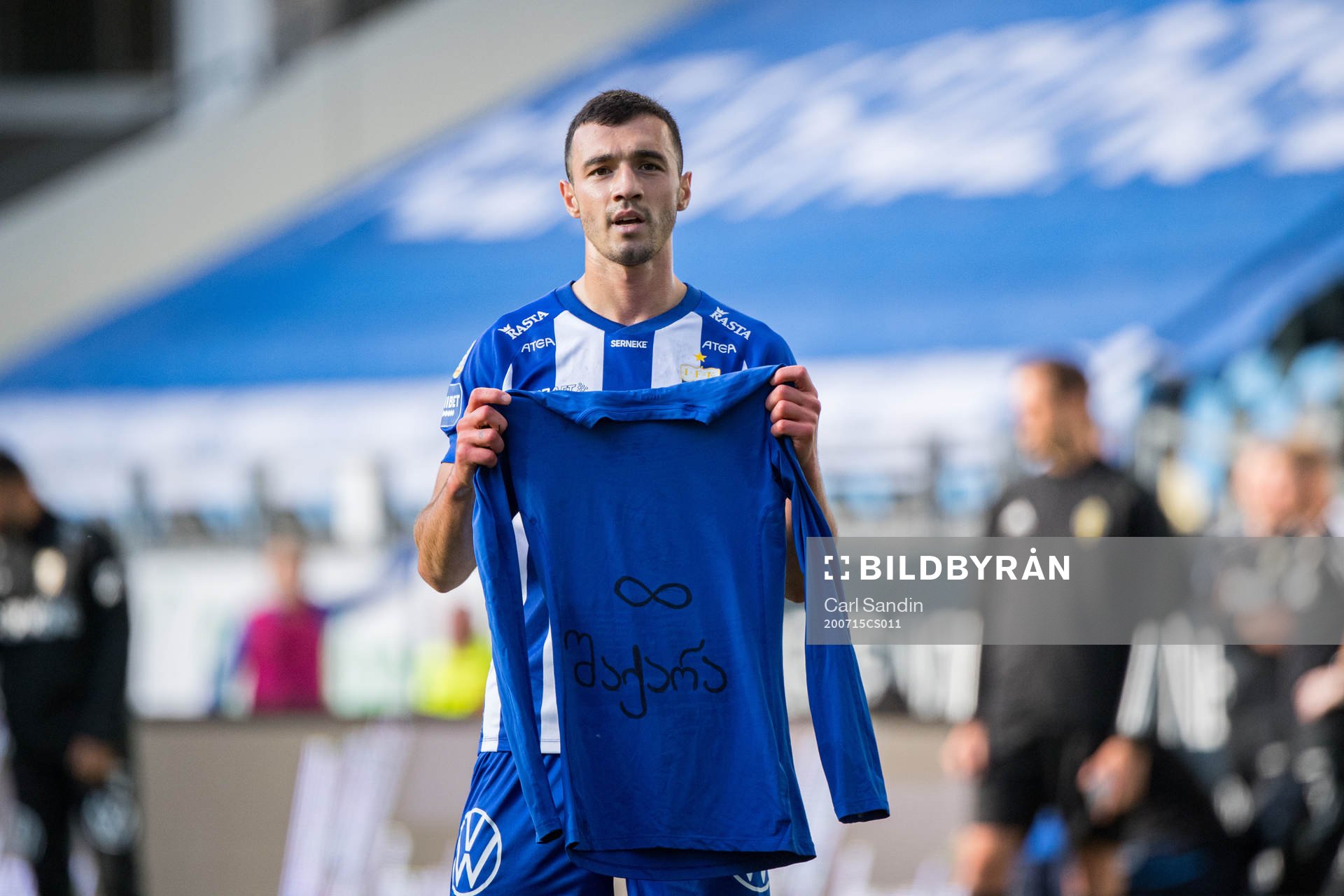 IFK Göteborgs Giorgi Kharaishvili jublar