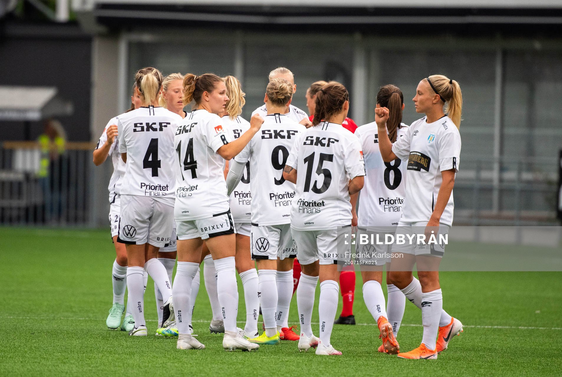 Göteborgs spelare jublar