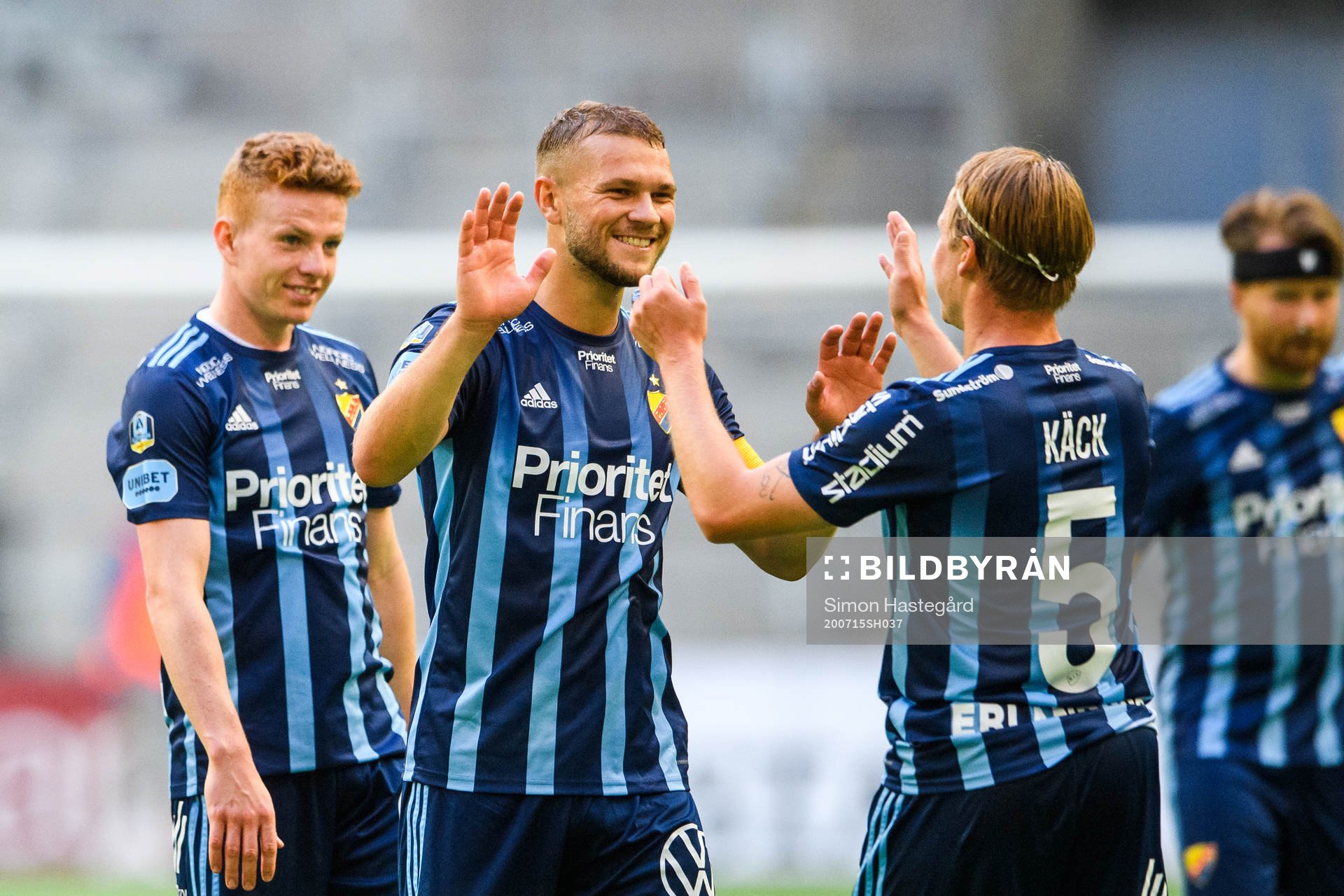 Djurgårdens Aslak Witry, Jesper Karlström och Elliot