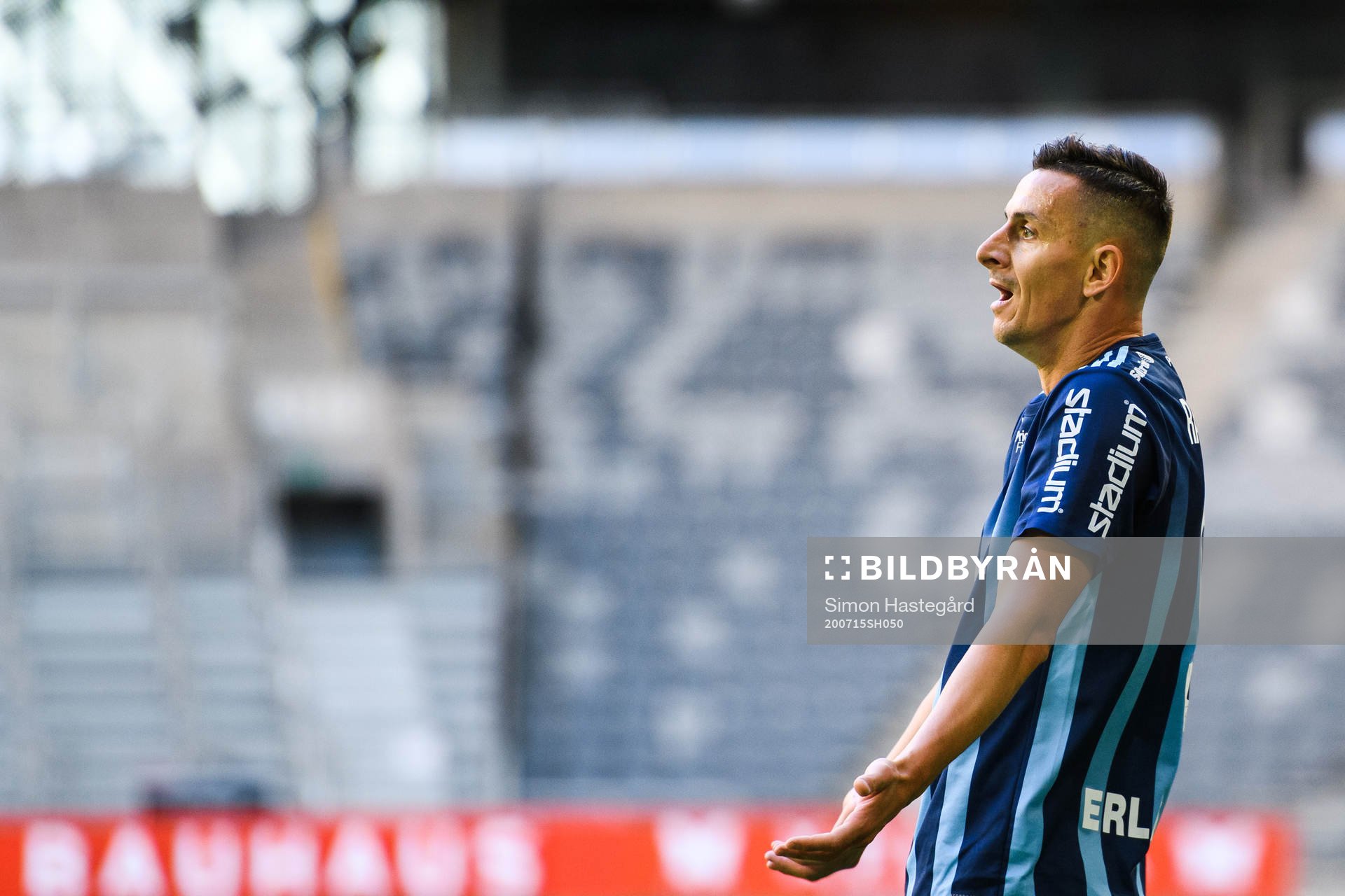 Djurgårdens Haris Radetinac reagerar