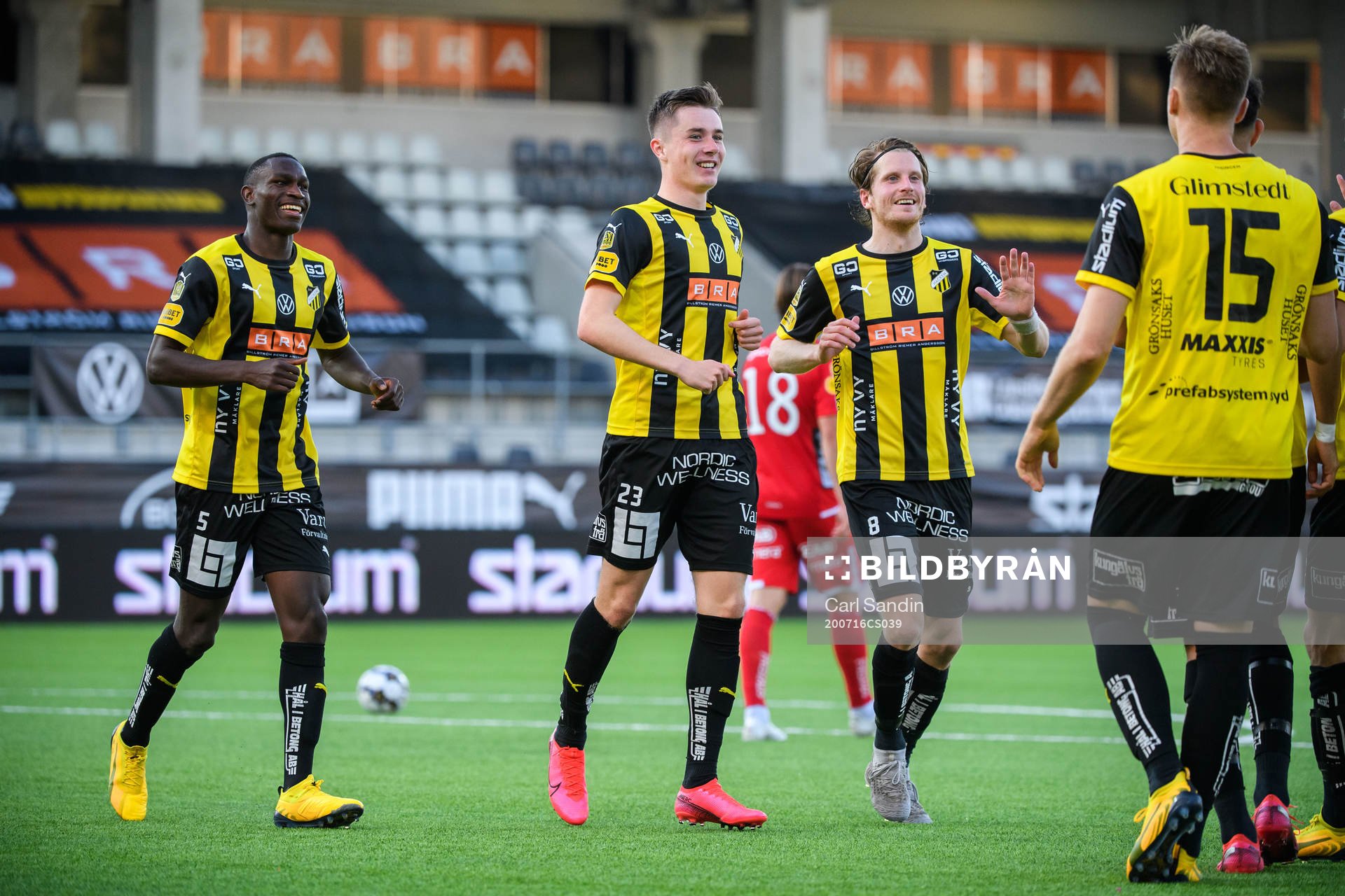 Häckens Godswill Ekpolo, Patrik Wålemark och Erik Friberg