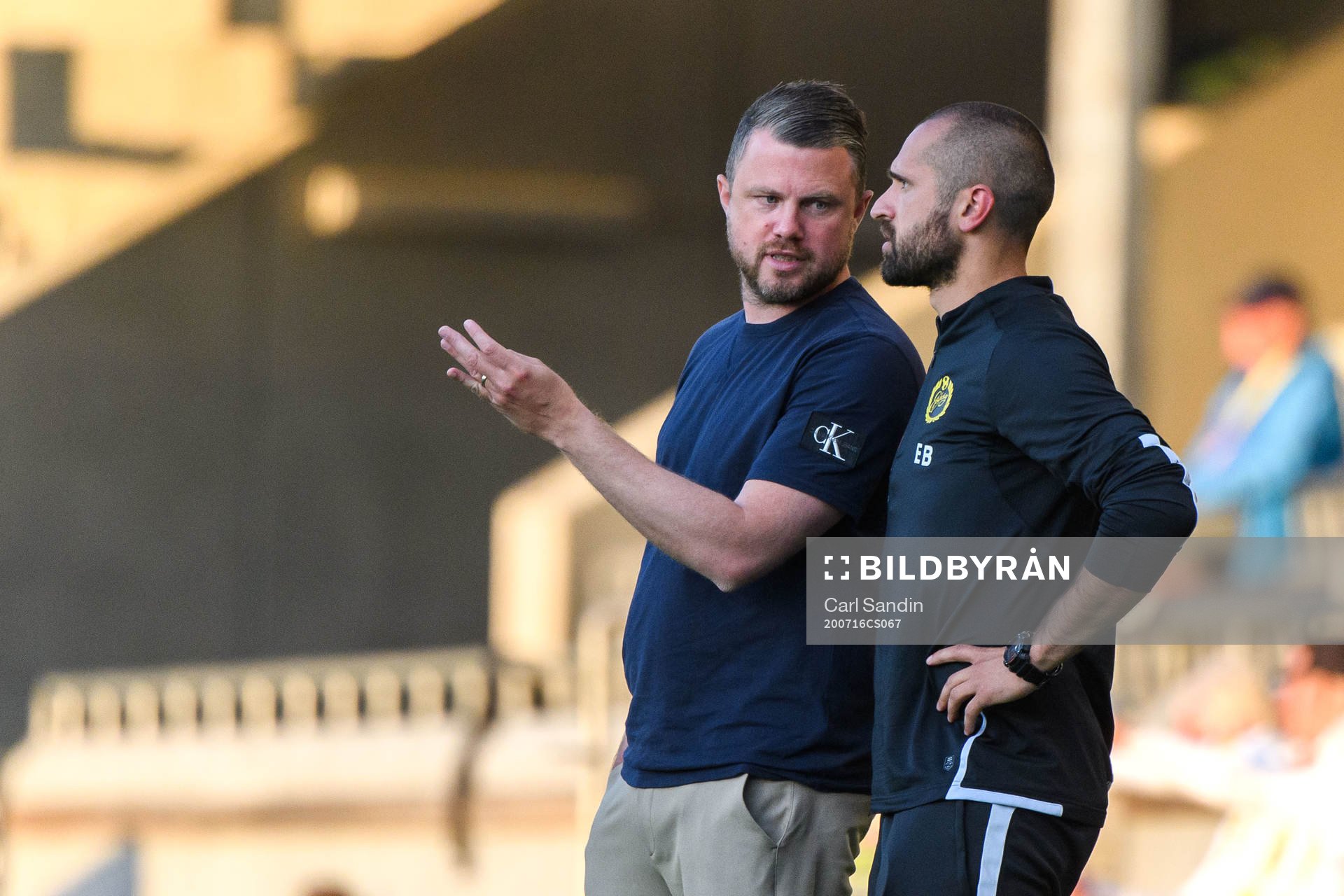 Elfsborgs manager Jimmy Thelin och assisterande tränare