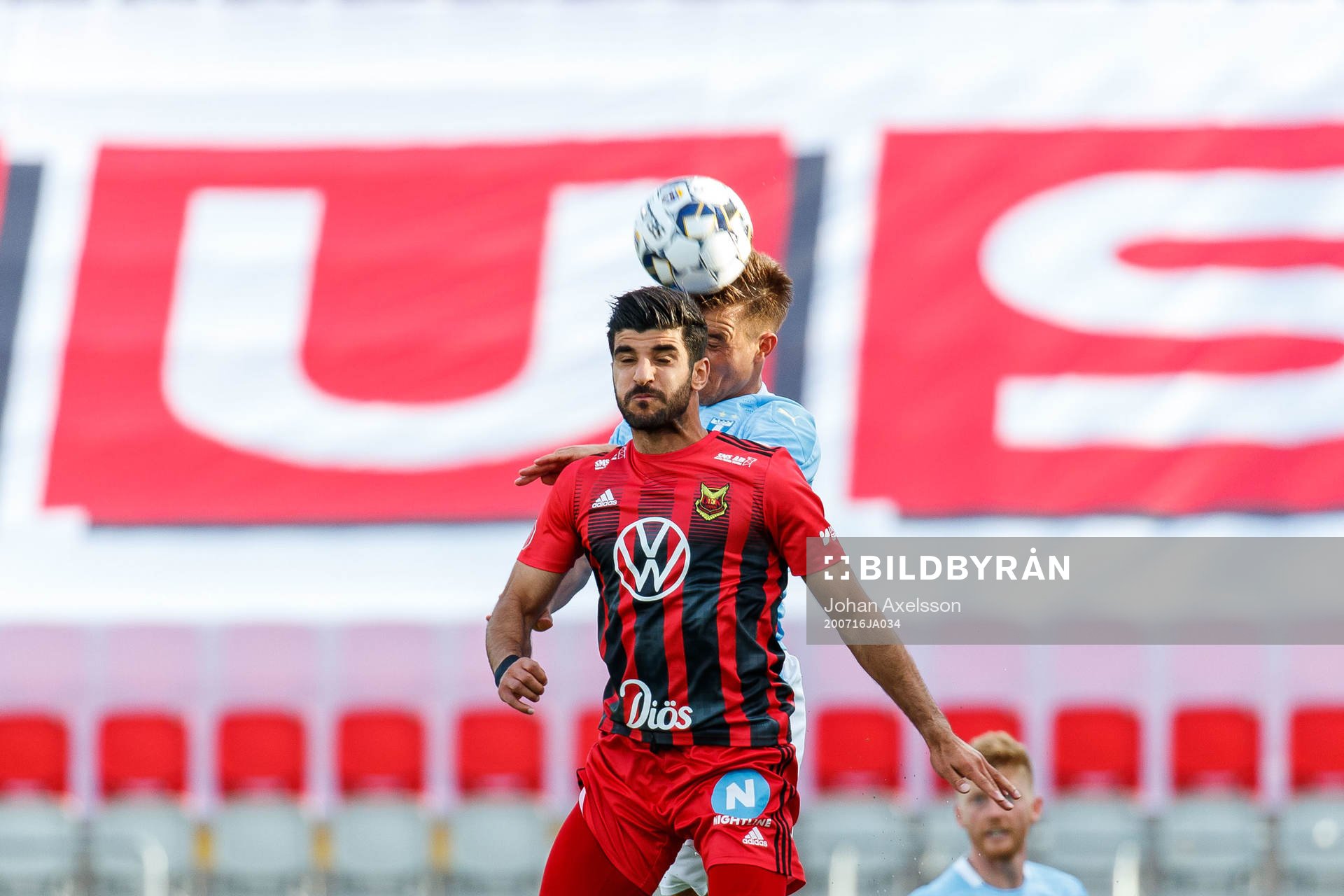 Östersunds Rewan Amin och Malmö FFs Jonas Knudsen
