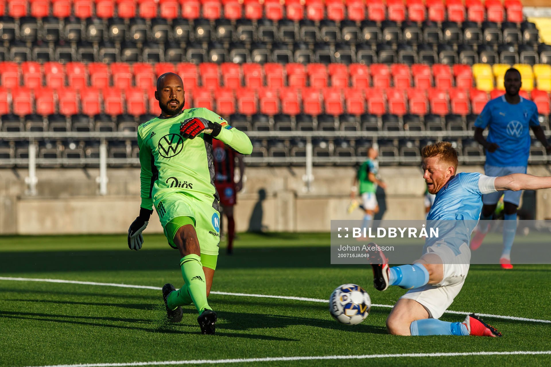 Östersunds målvakt Aly Keita och Malmö FFs Anders