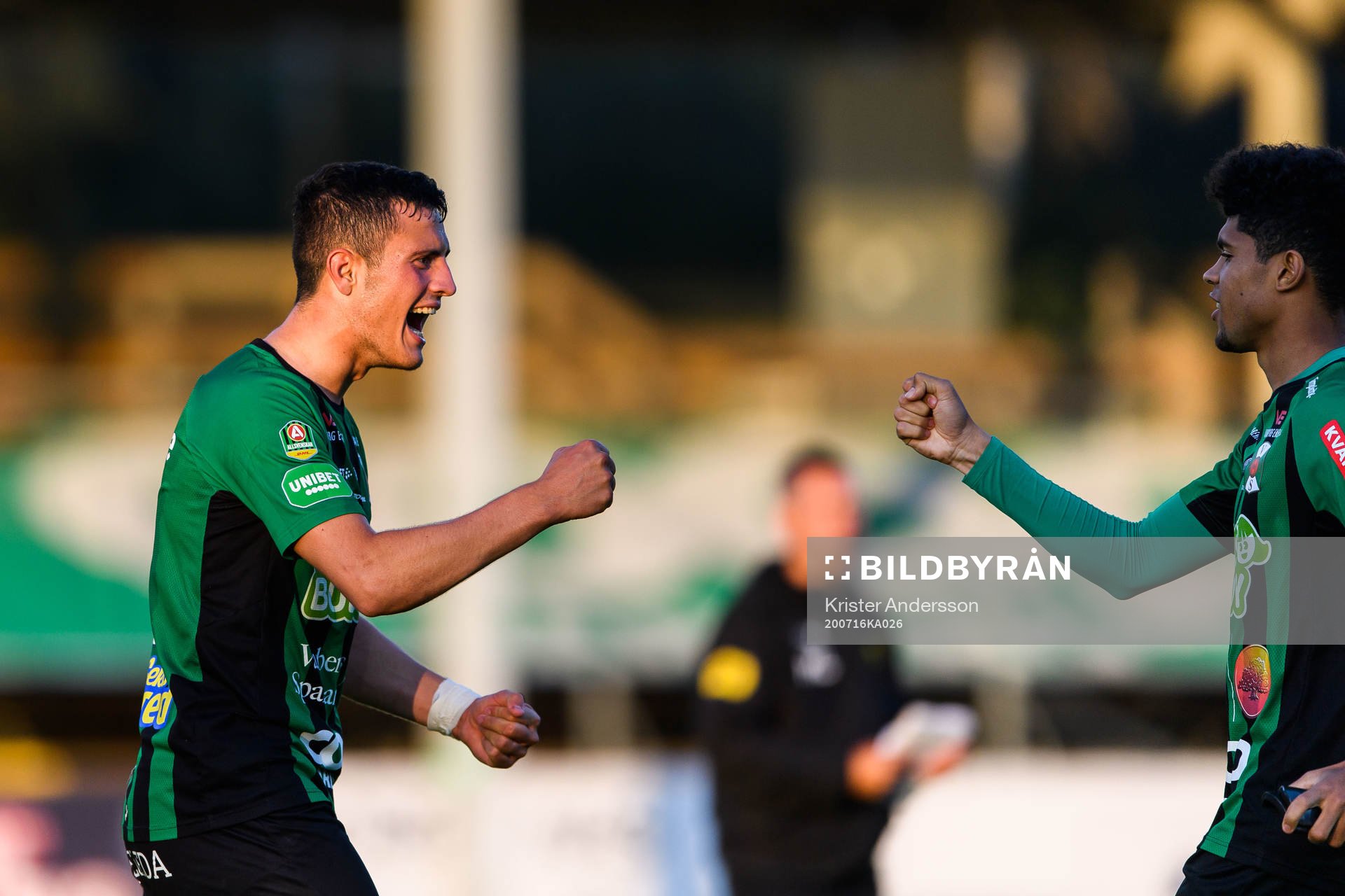 Varbergs Astrit Selmani jublar