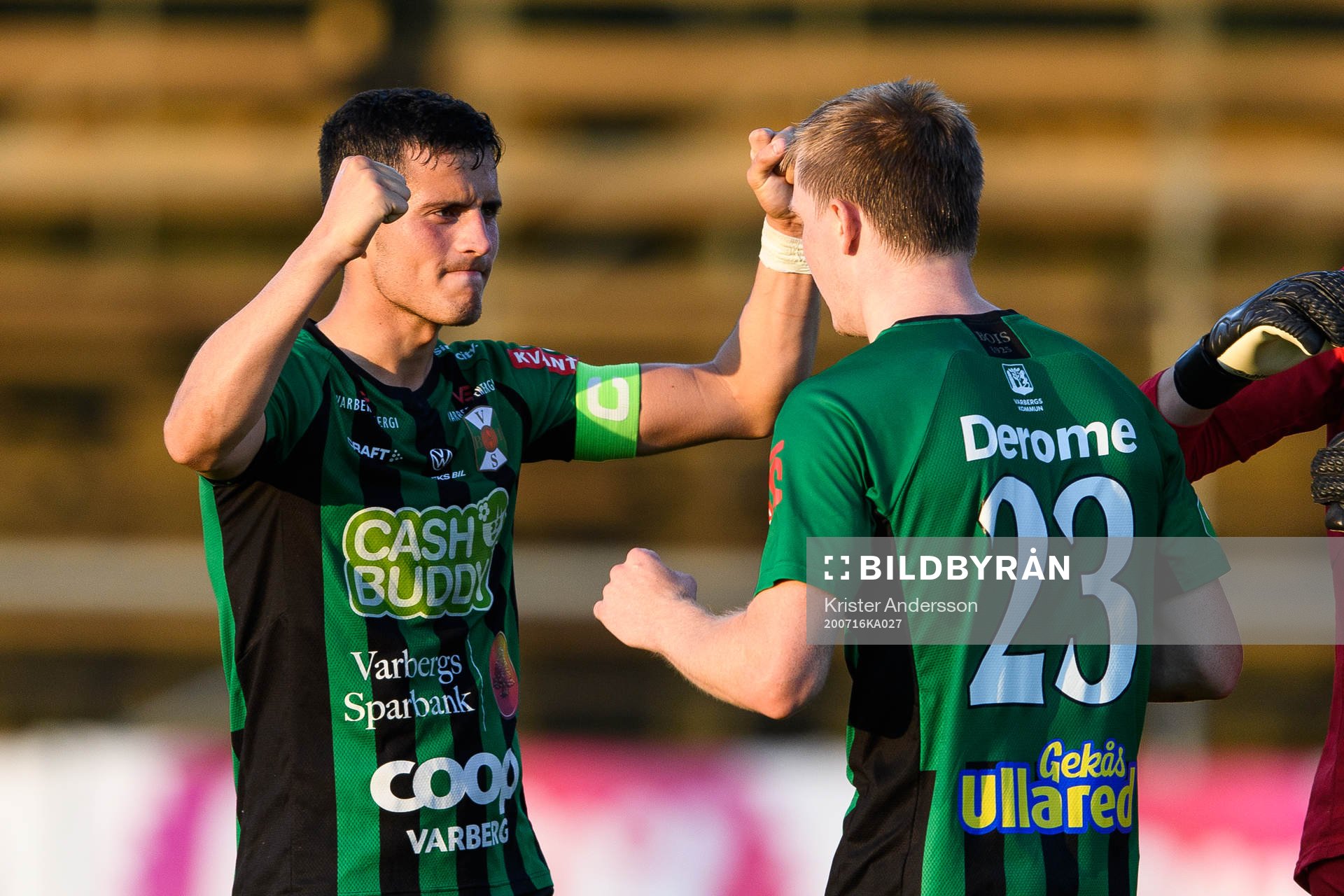 Varbergs Astrit Selmani jublar